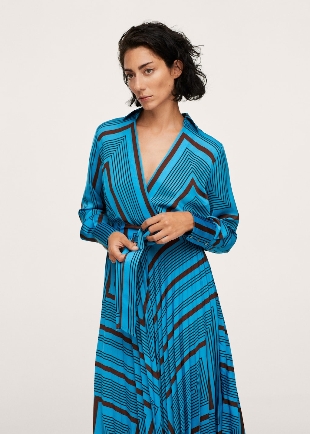 Striped midi dress - Medium plane