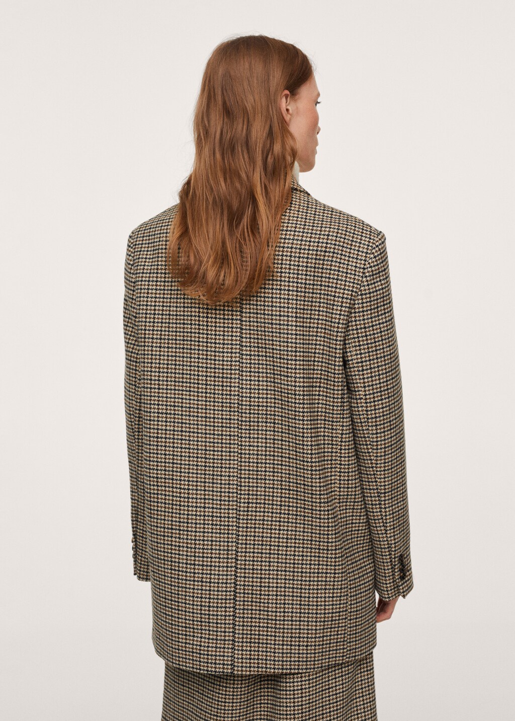 Houndstooth suit blazer - Reverse of the article