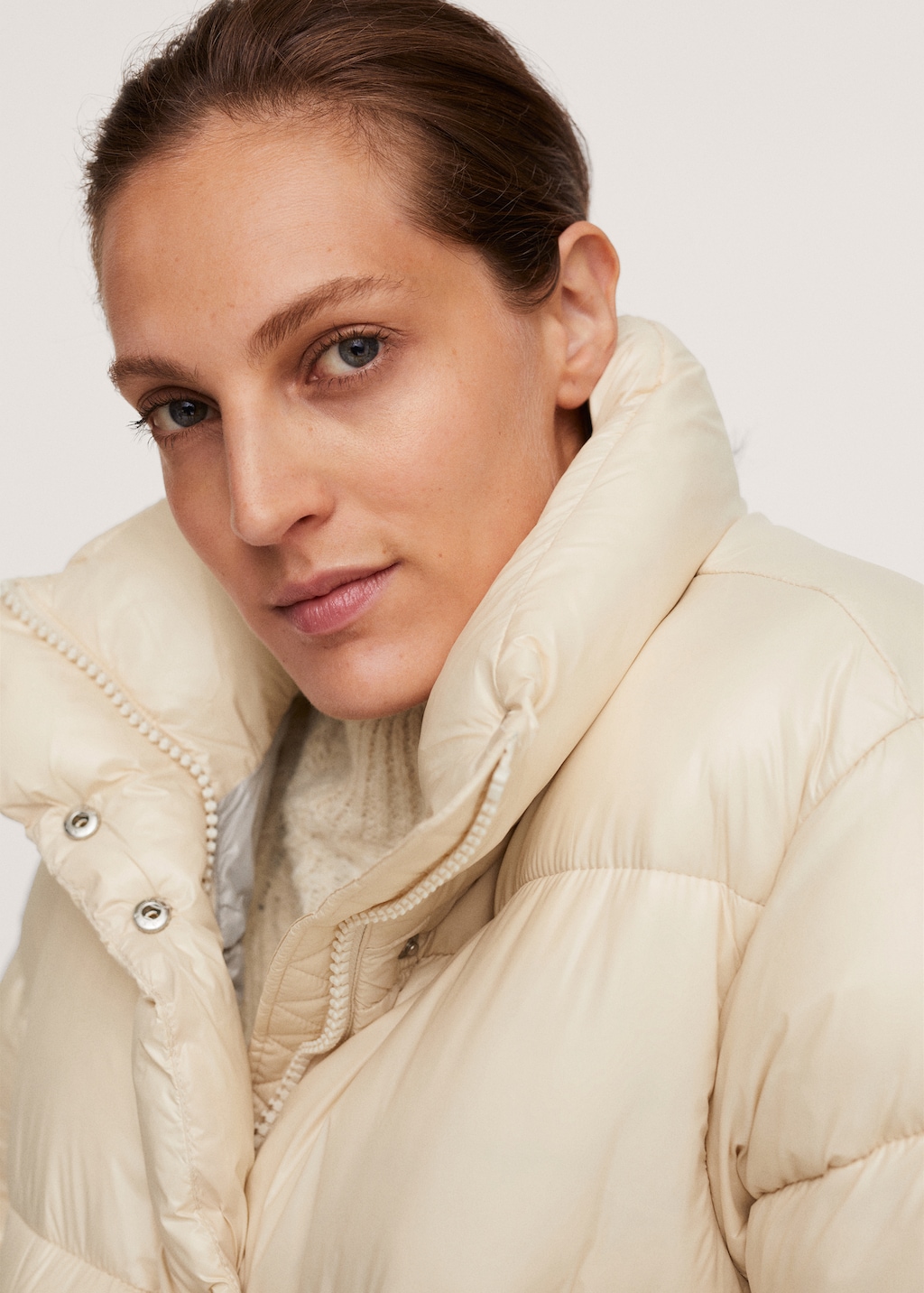 Cropped padded anorak - Details of the article 1