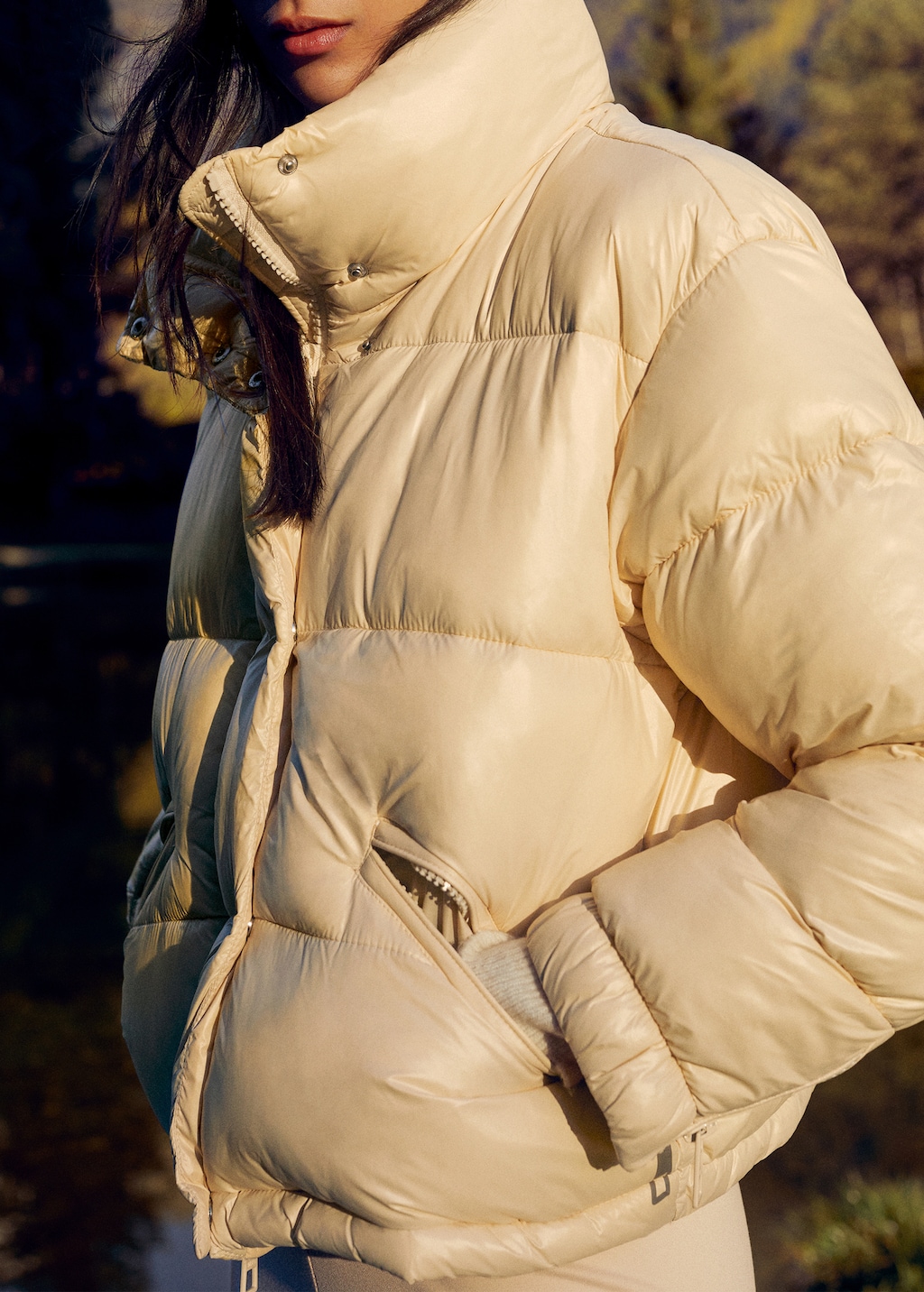 Cropped padded anorak - Details of the article 6