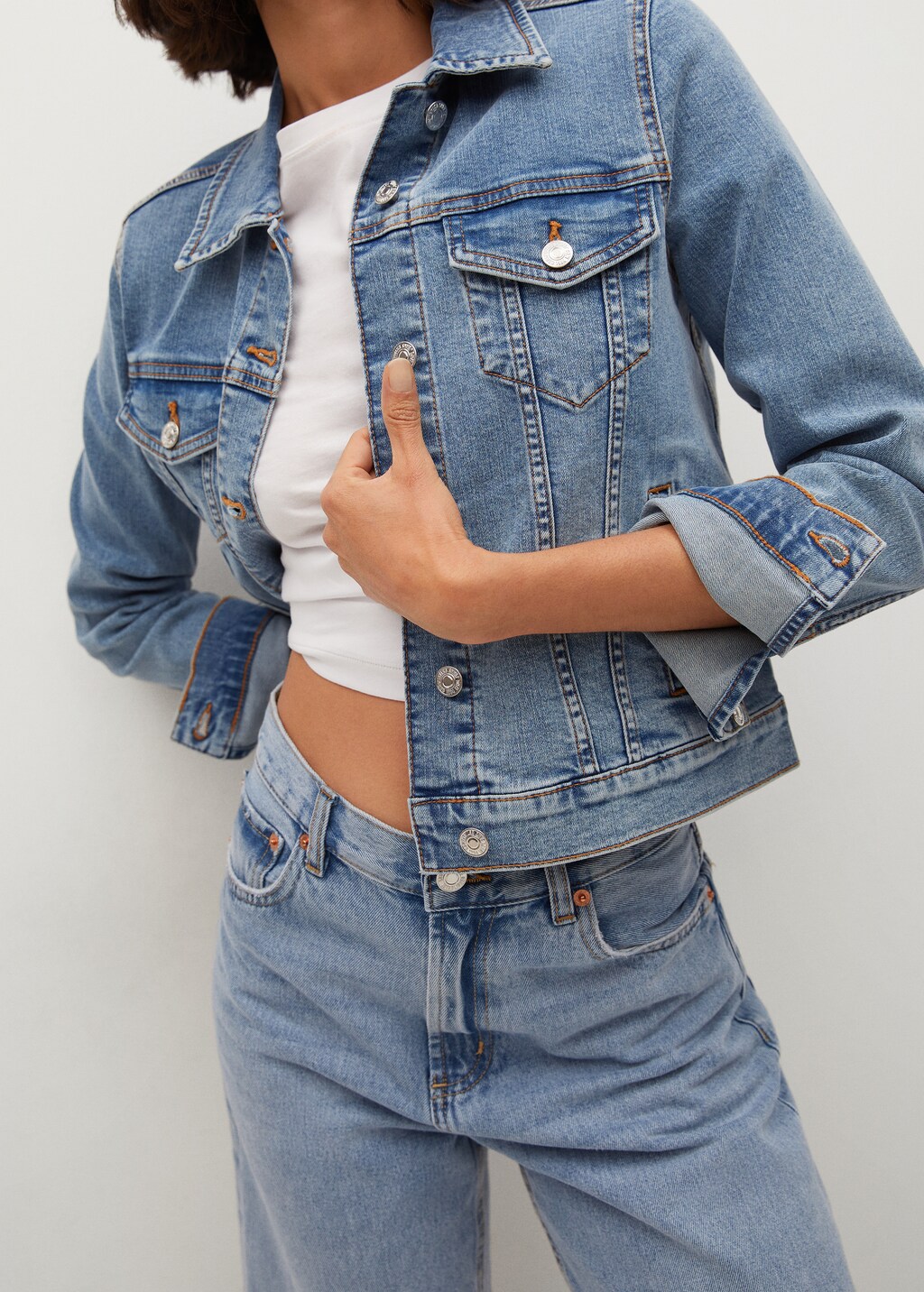 Cotton denim jacket - Details of the article 1