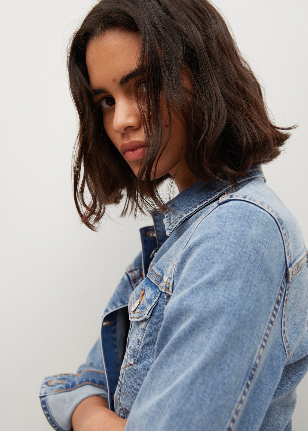 Cotton denim jacket - Details of the article 2