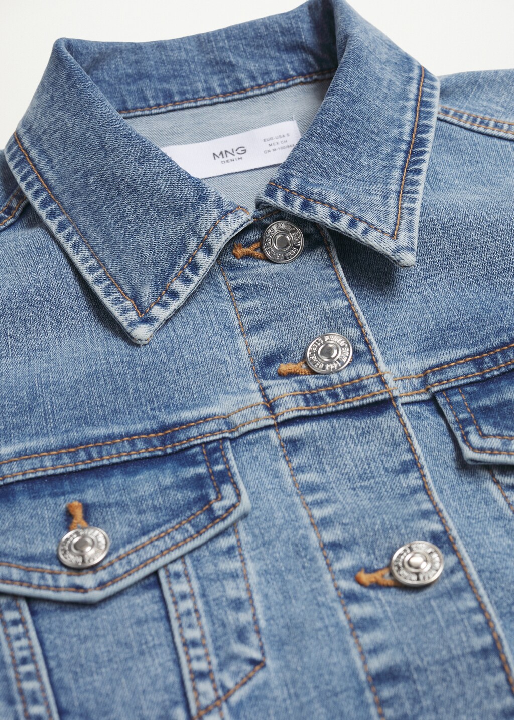 Cotton denim jacket - Details of the article 8