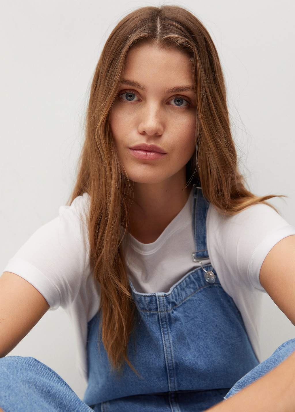 Lined denim dungarees - Details of the article 1