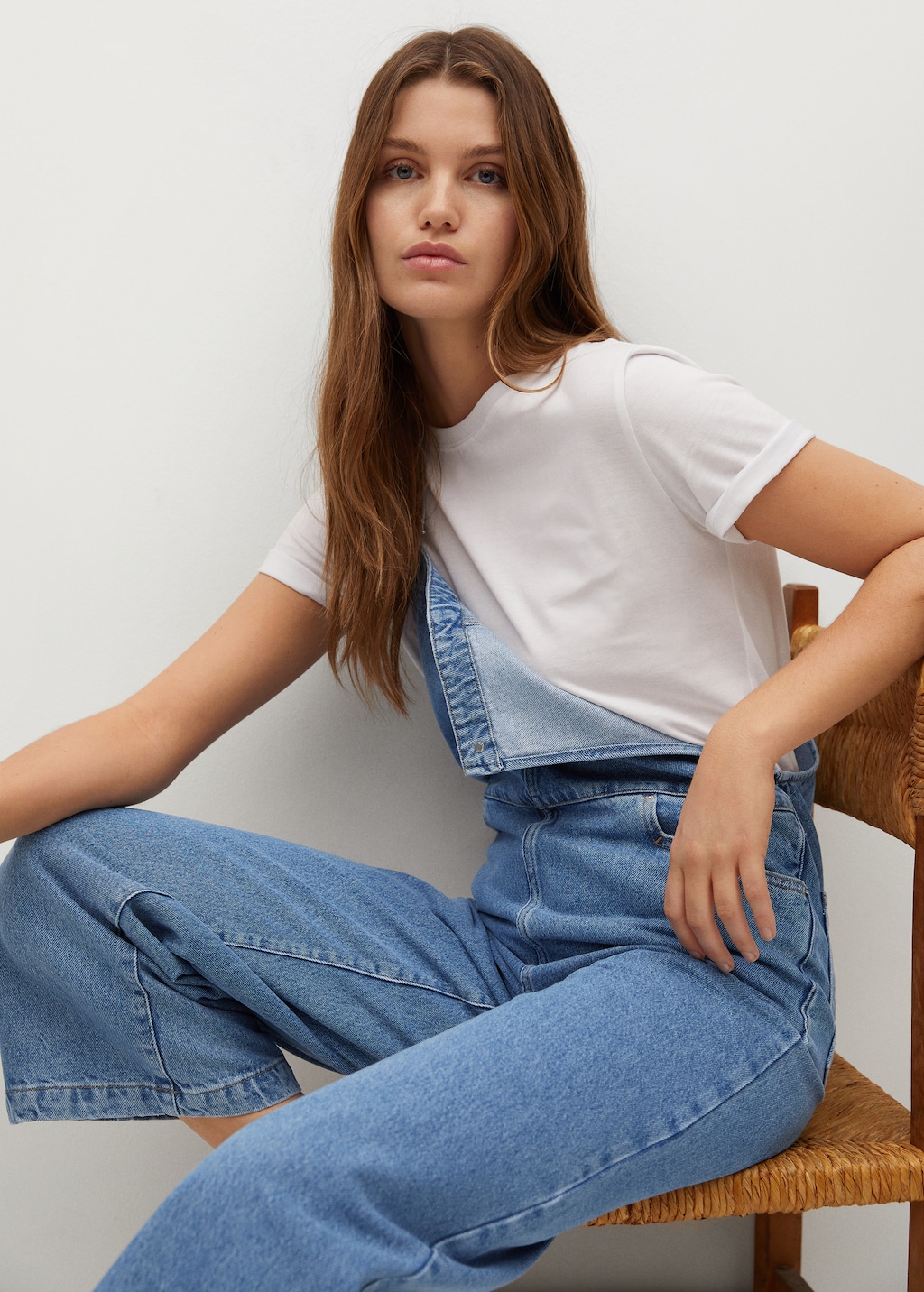 Lined denim dungarees - Details of the article 2