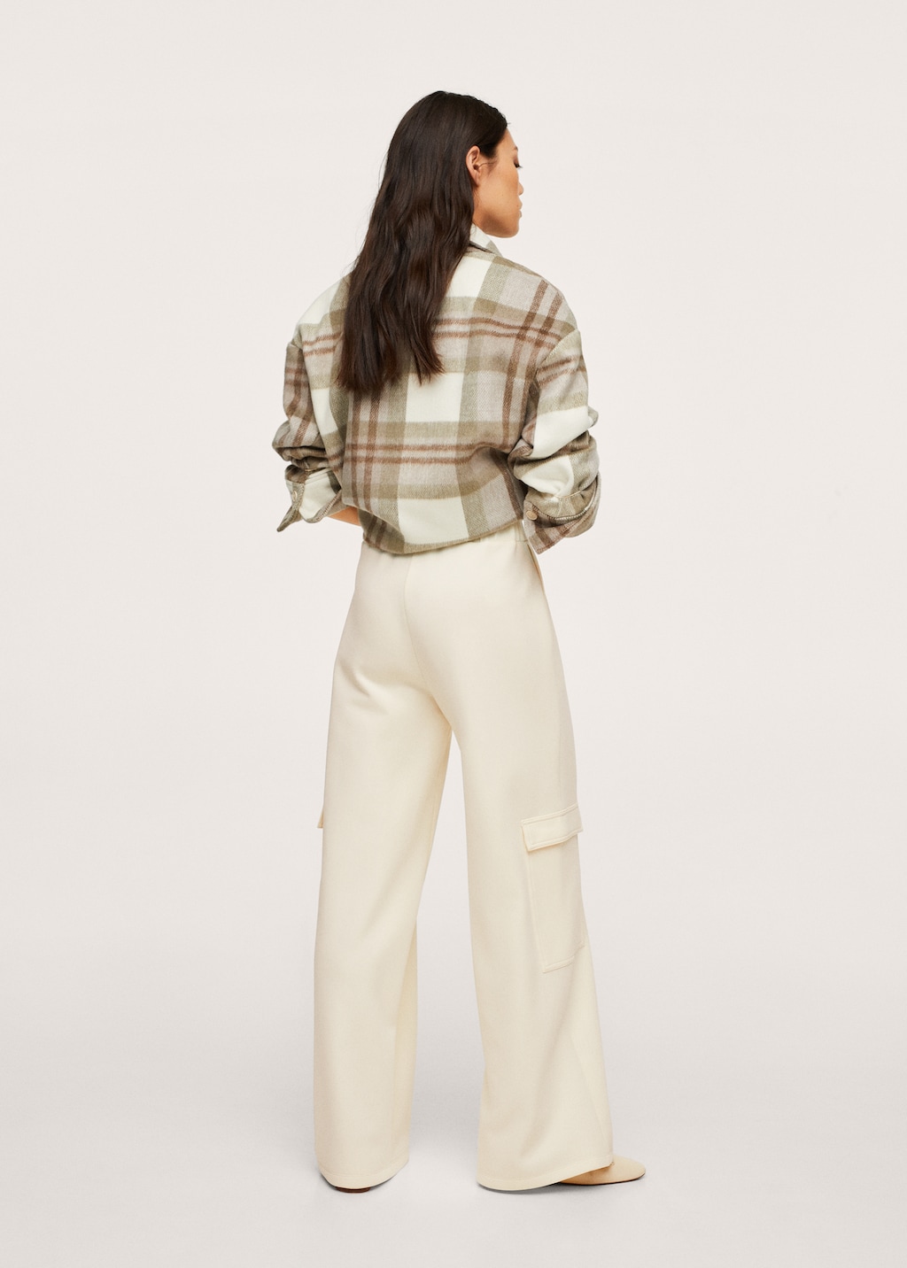 Wide leg pants with pockets - Reverse of the article