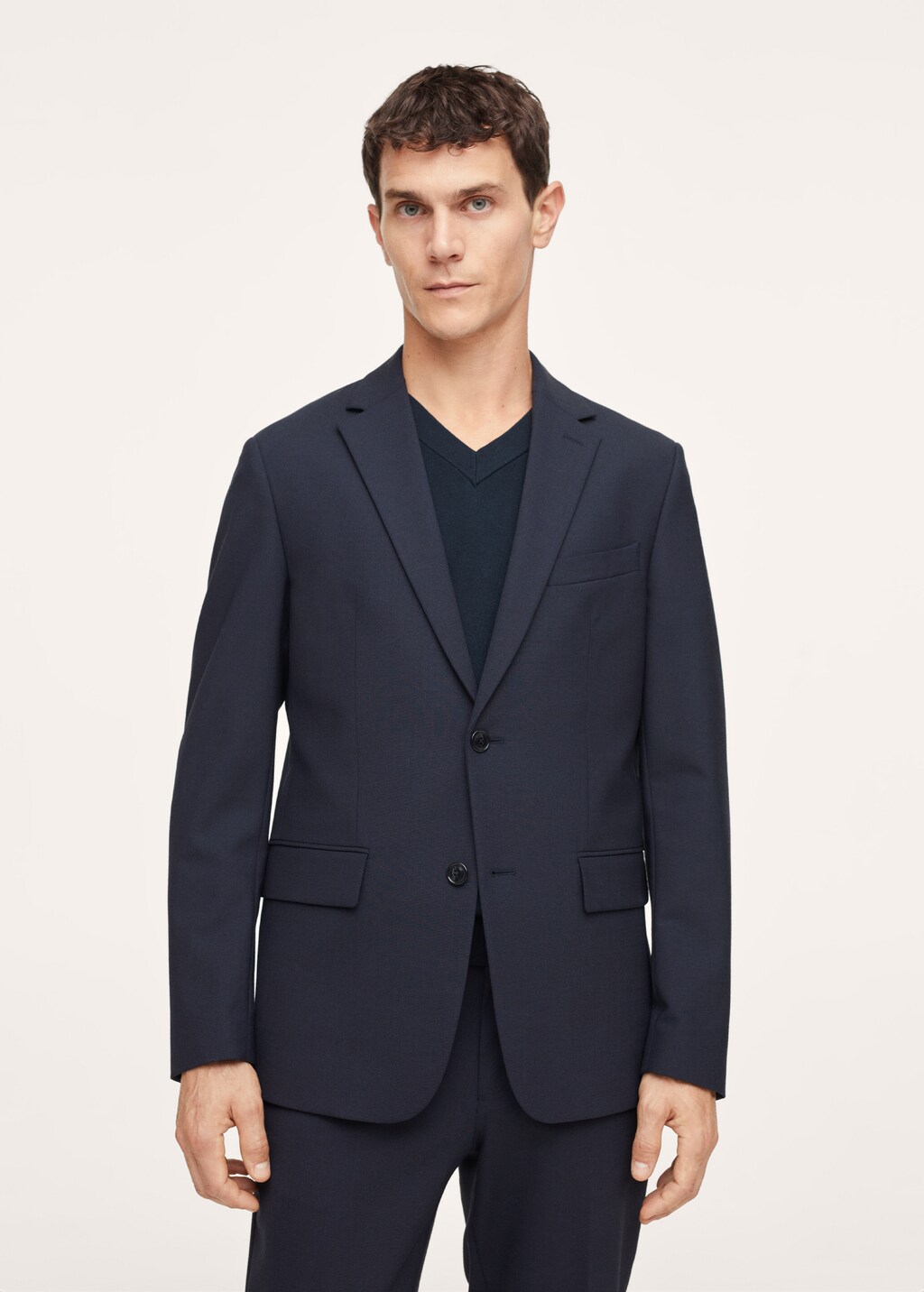 Wool suit blazer - Medium plane