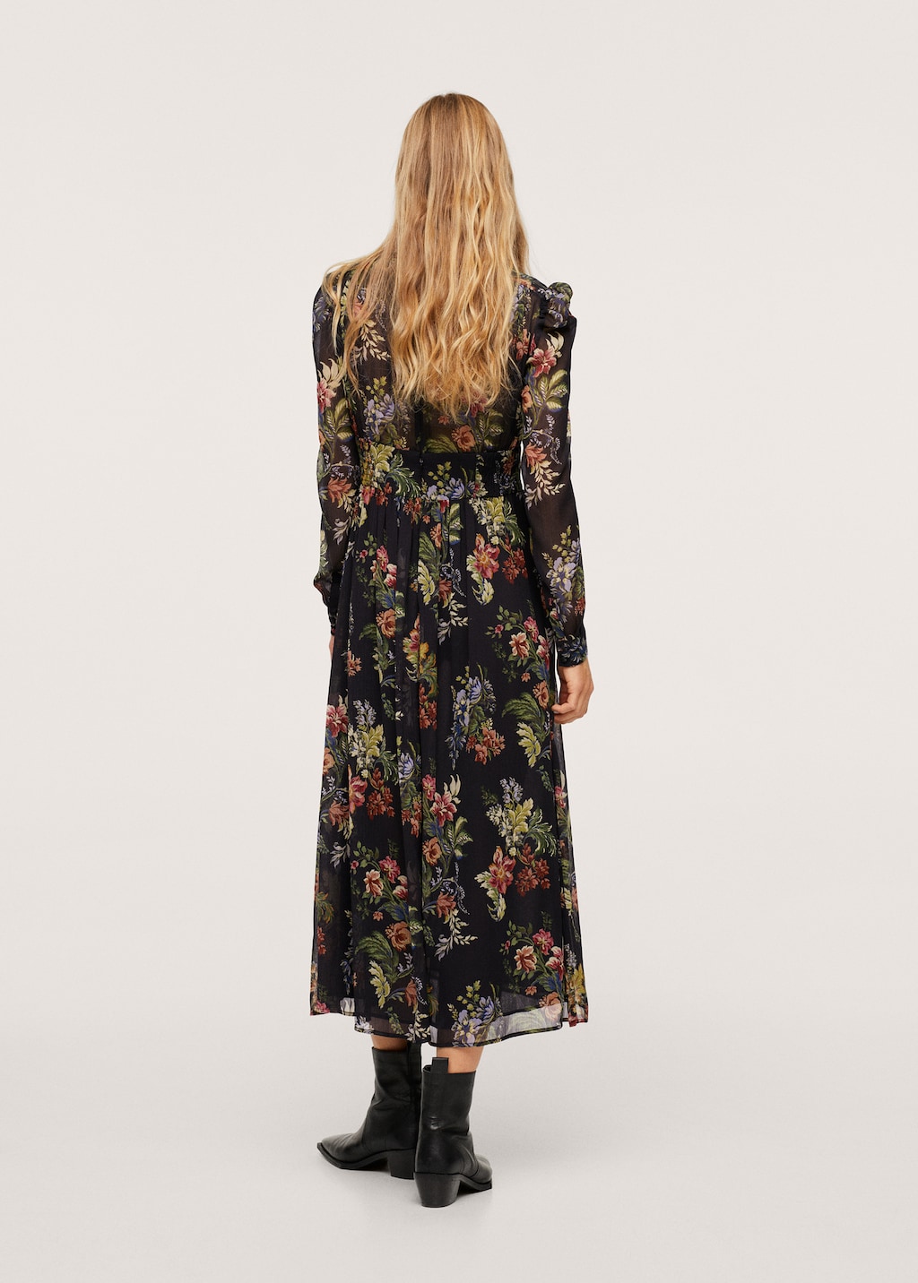 Floral print dress - Reverse of the article