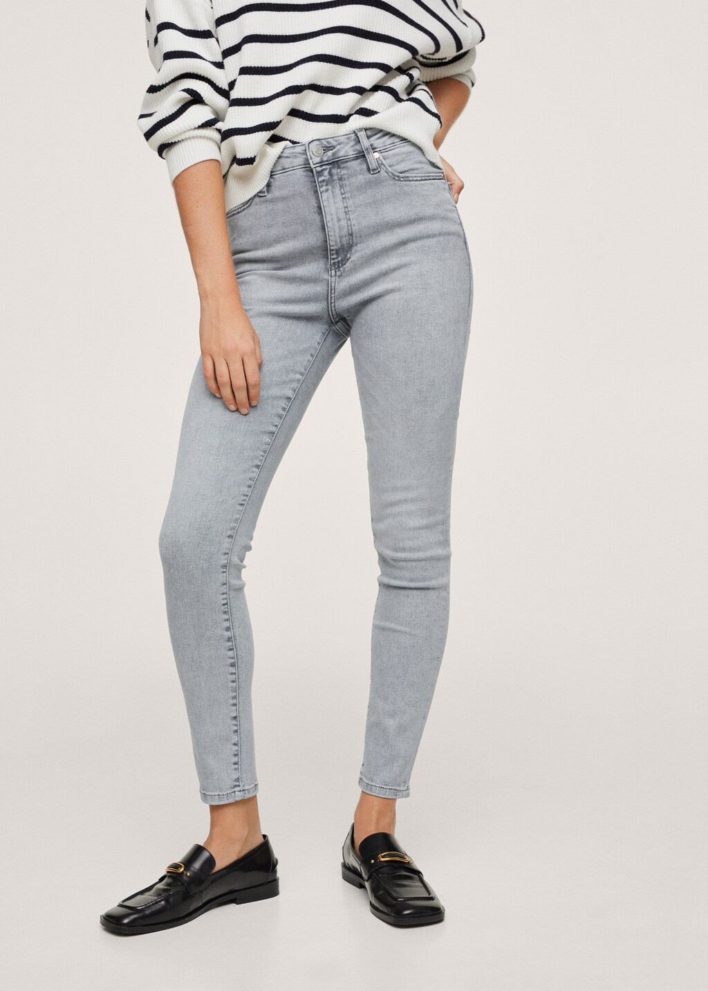 High-waist skinny jeans - Medium plane