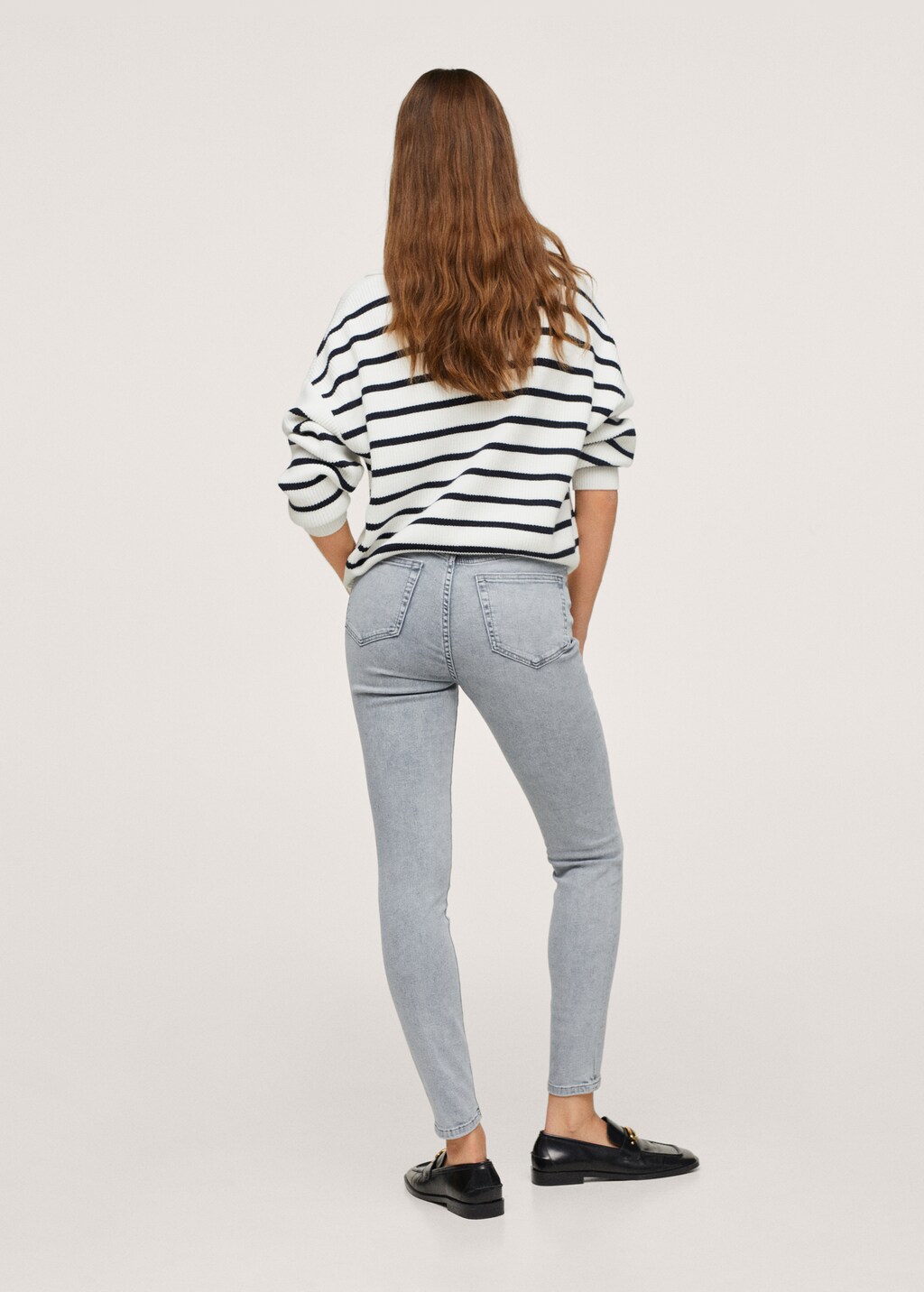 High-waist skinny jeans - Reverse of the article