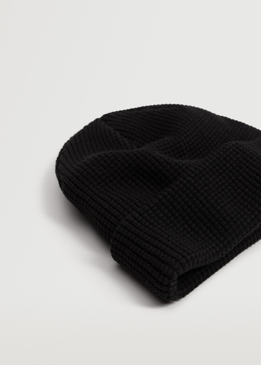 Knit cotton beanie - Medium plane