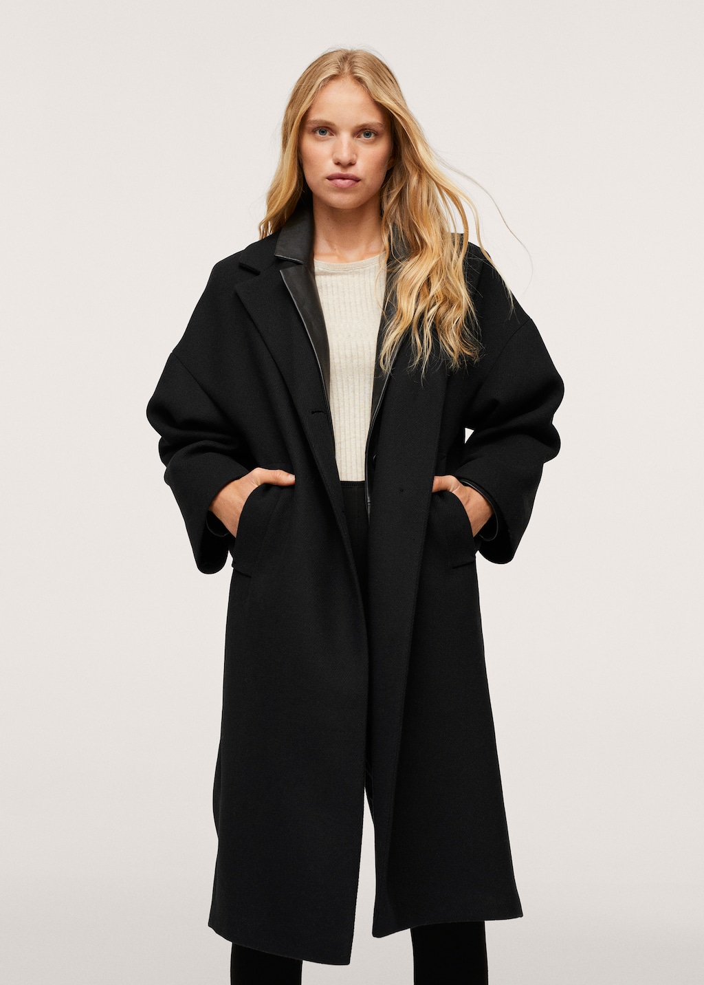 Oversize wool coat - Medium plane