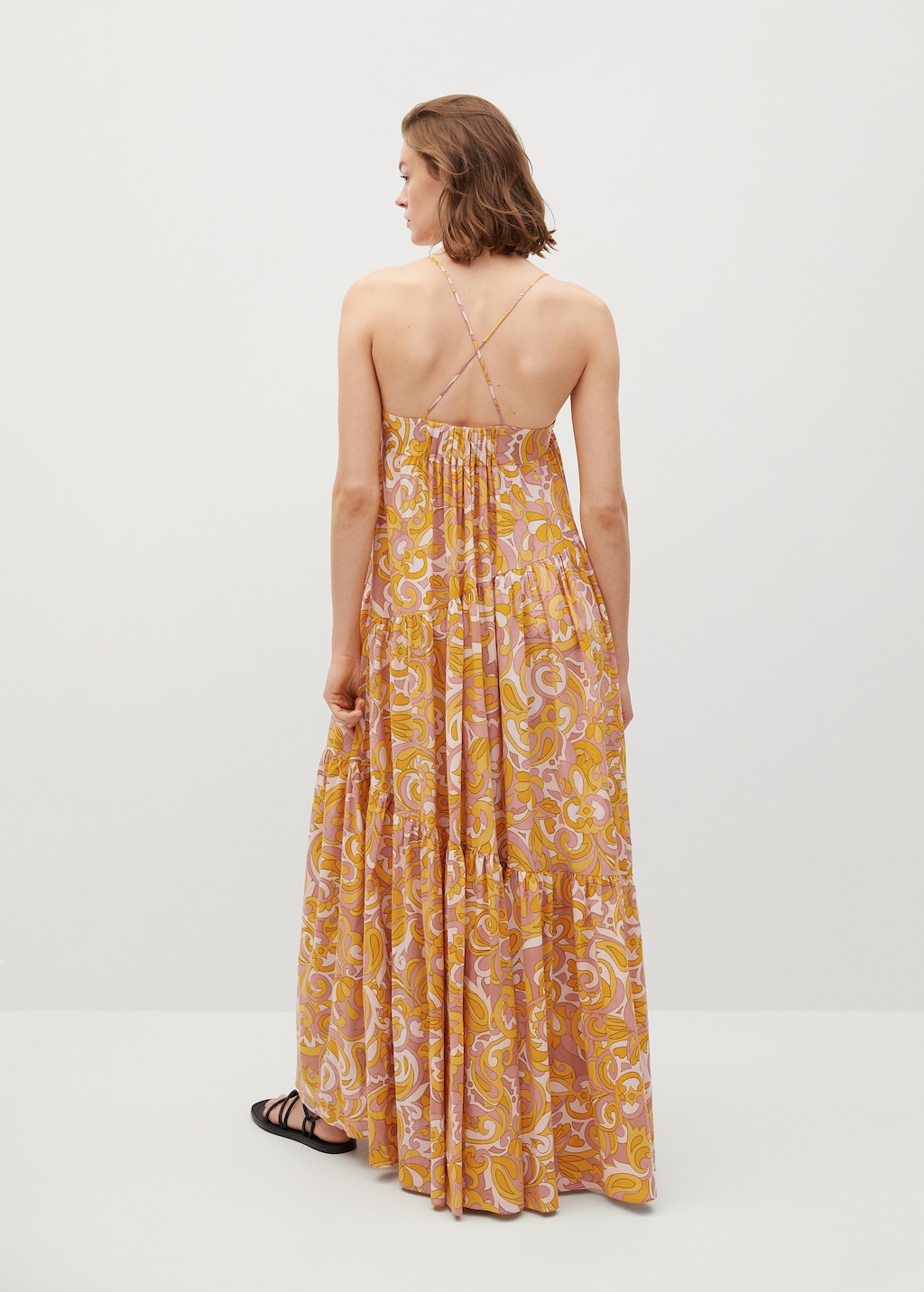 Maxi ruffles dress - Reverse of the article