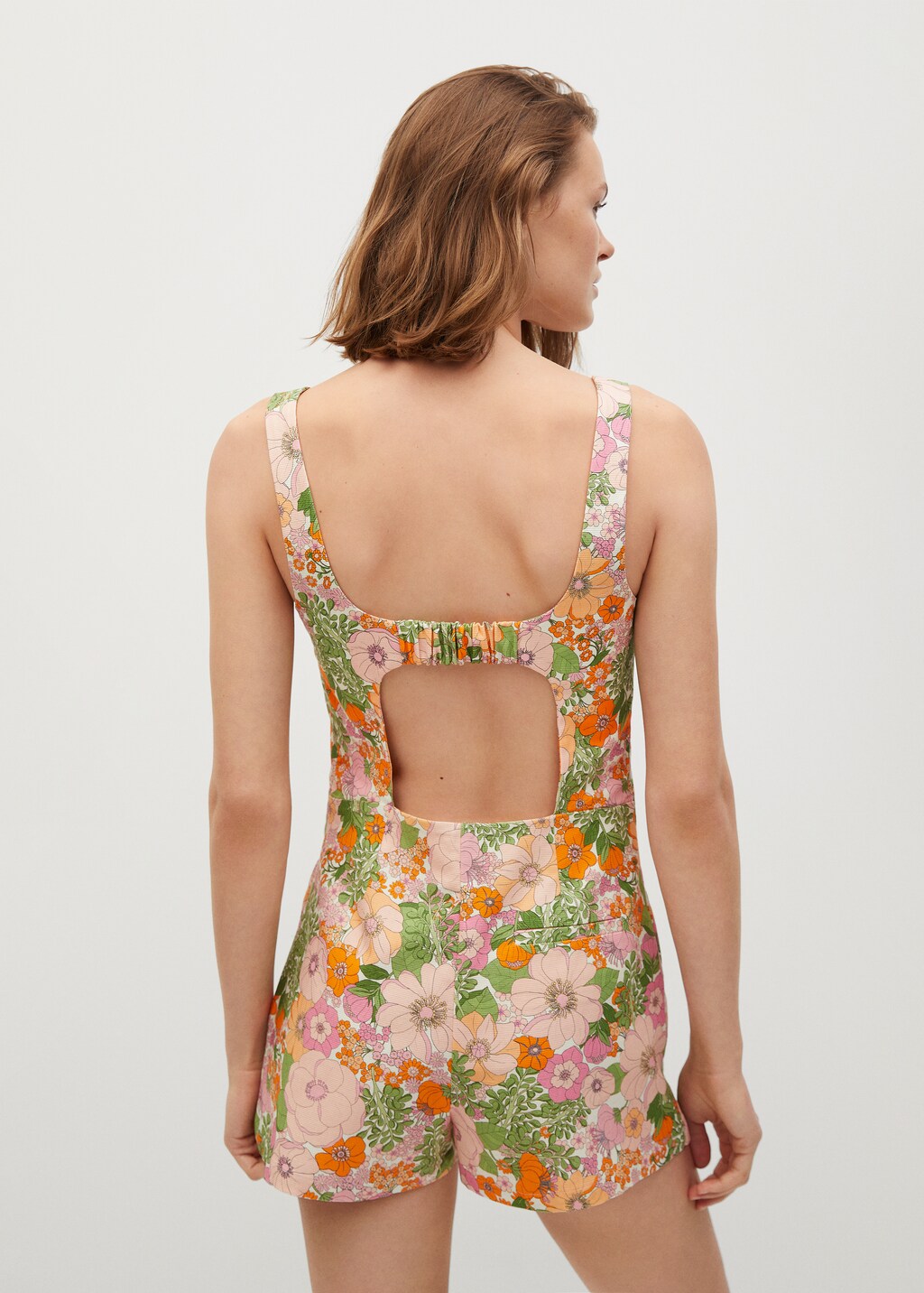 Floral print jumpsuit - Reverse of the article