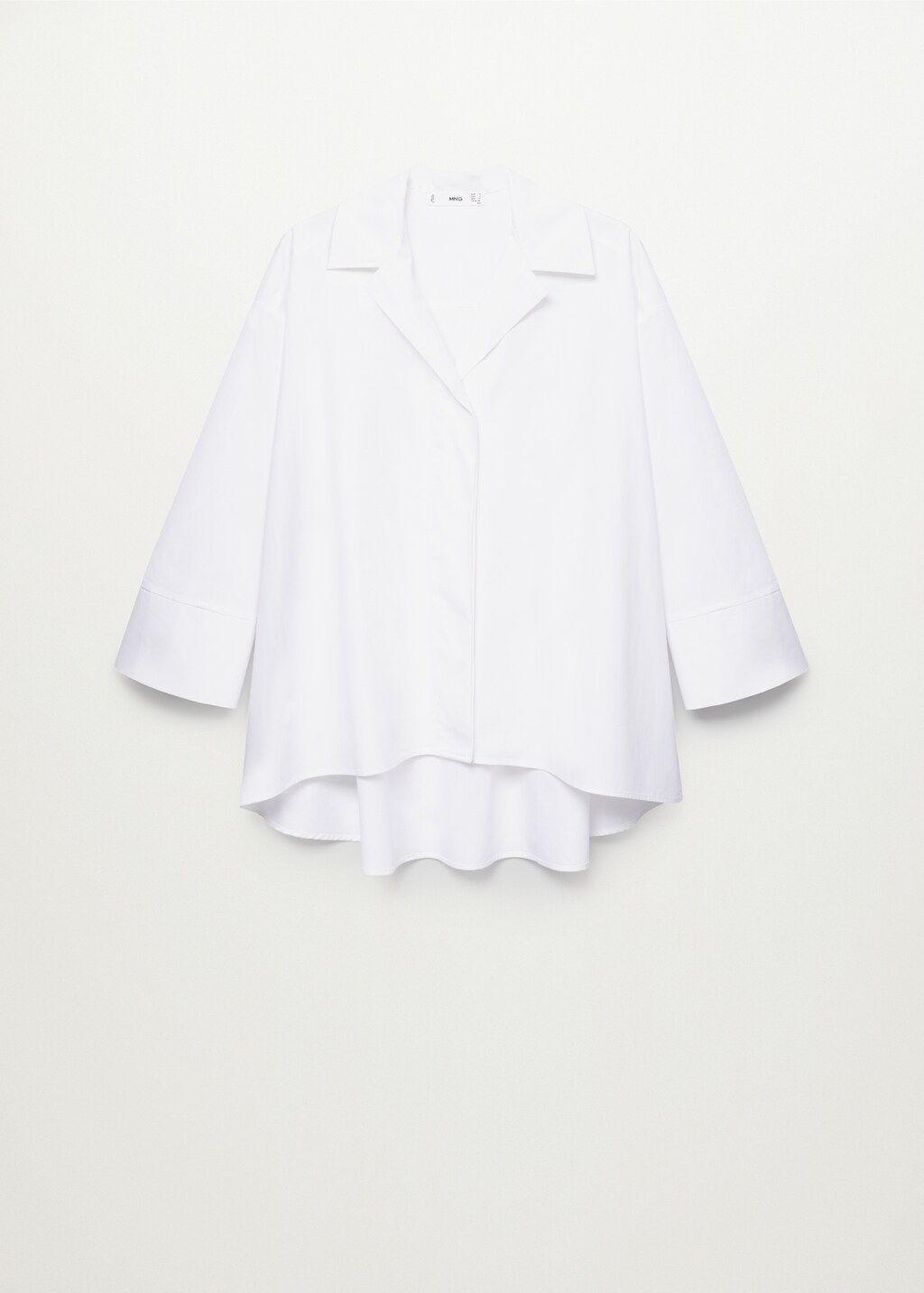 Oversize cotton shirt - Article without model