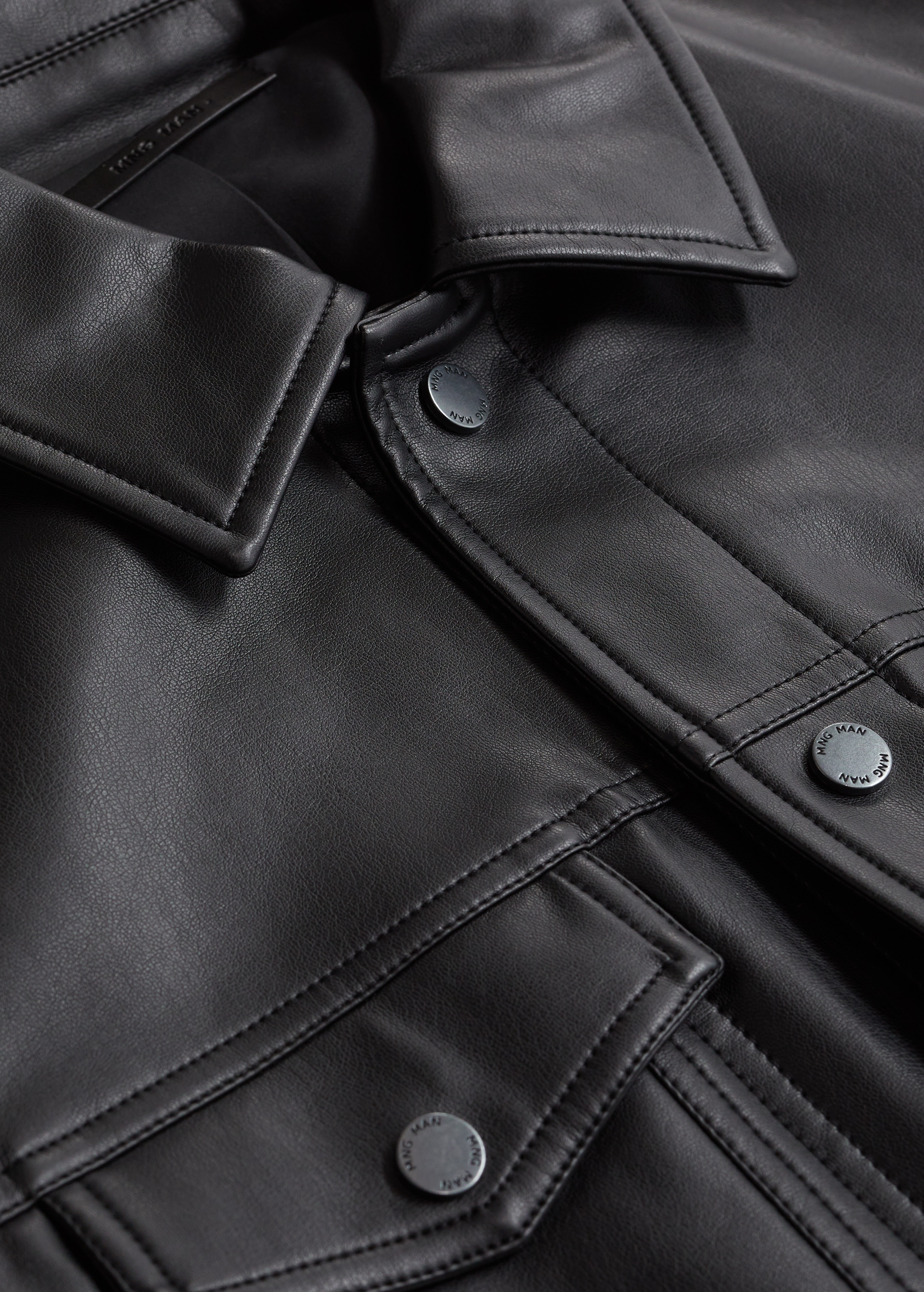 Faux-leather jacket - Details of the article 8