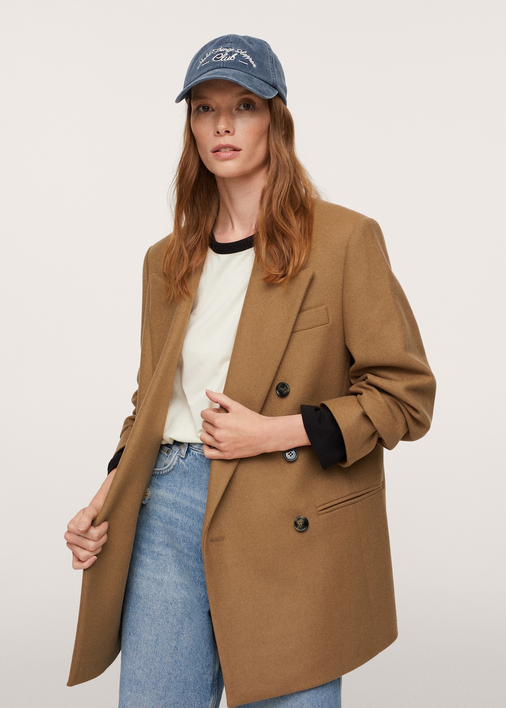 Oversized woolen blazer - Medium plane