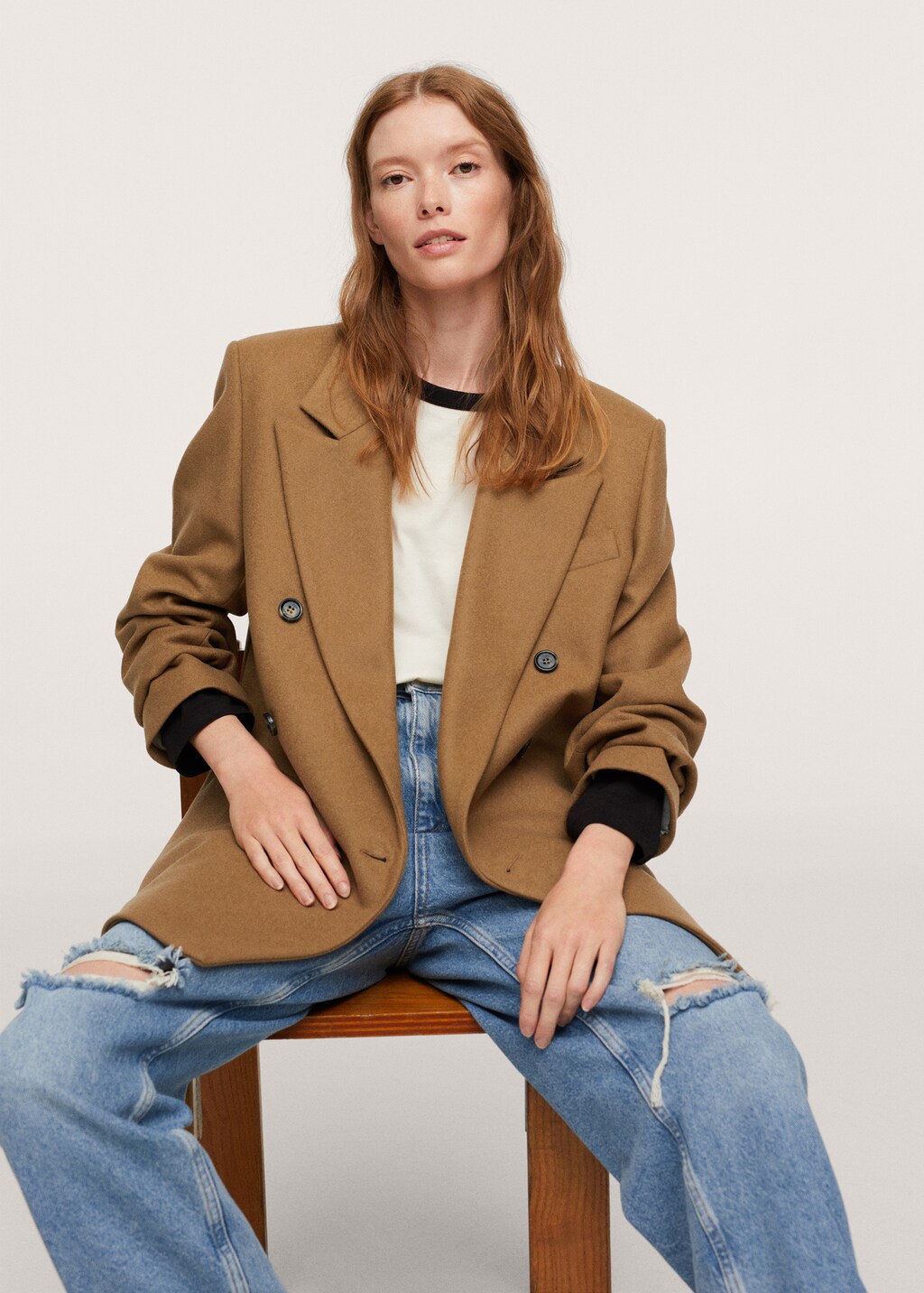 Oversized woolen blazer - Details of the article 2