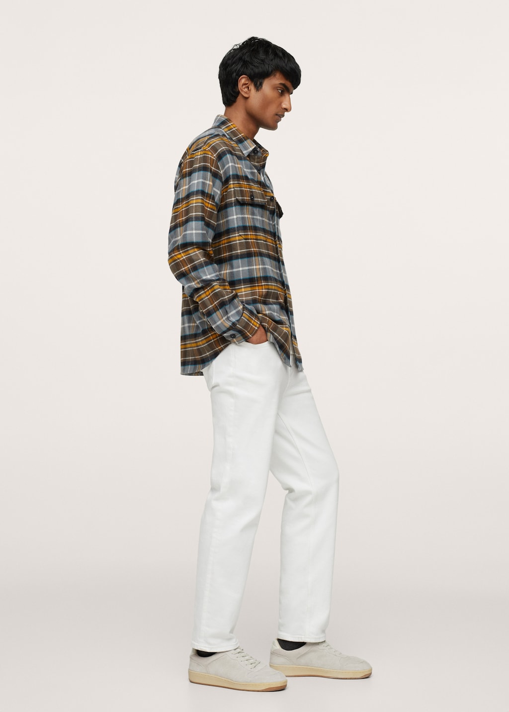 Checked flannel shirt - Details of the article 3