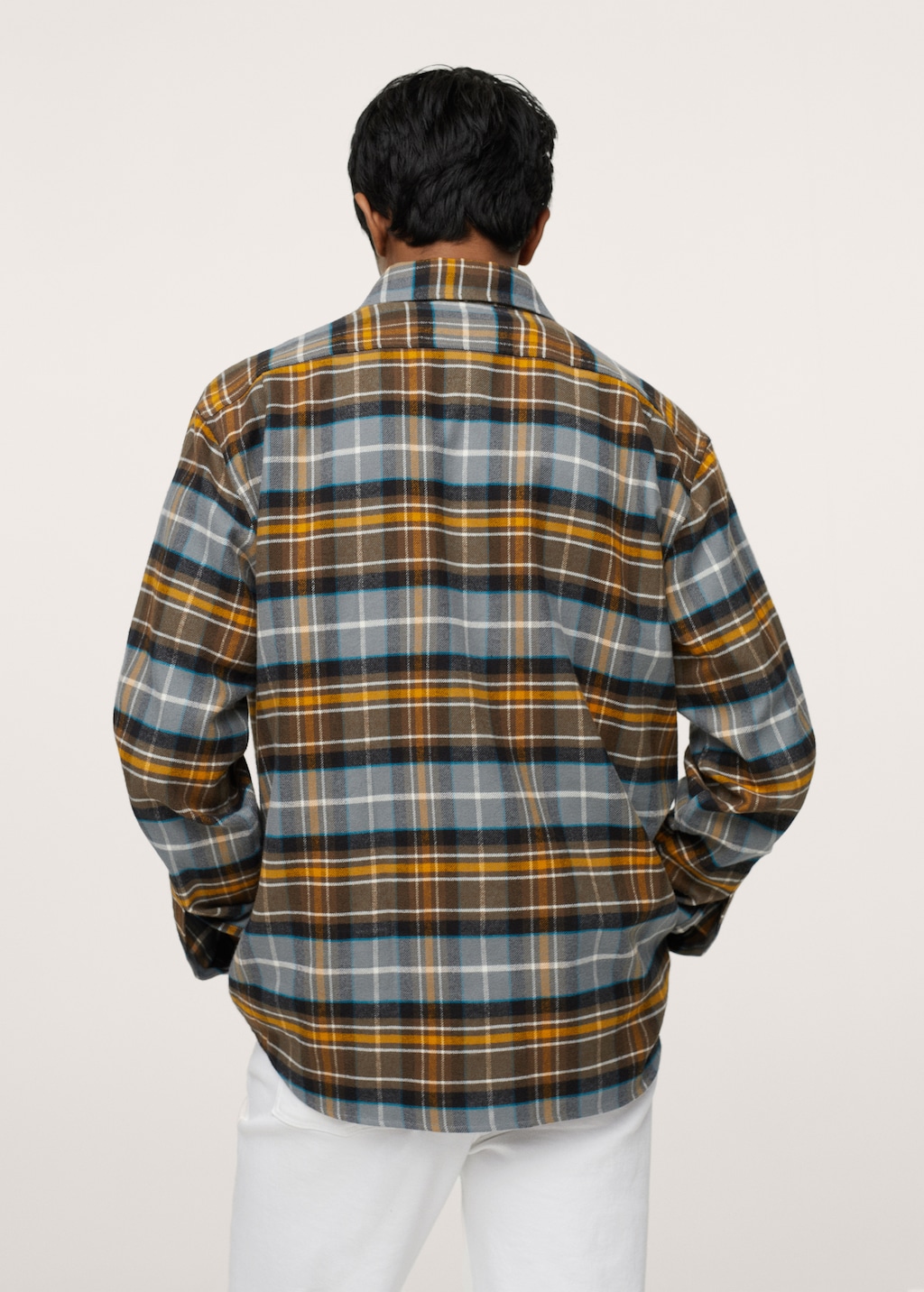 Checked flannel shirt - Reverse of the article