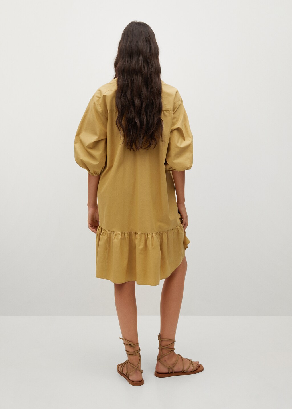 Frill cotton dress - Reverse of the article