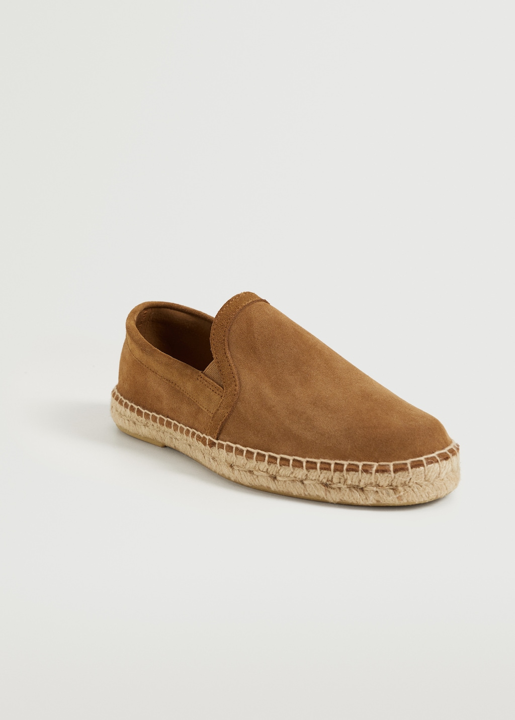 Espadrilles van leer en jute - Middenvlak