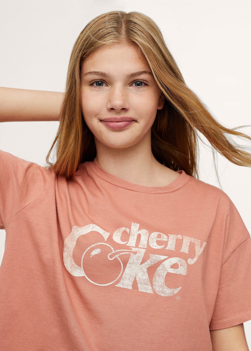 Oversize-T-Shirt mit Coca-Cola-Motiv - Mittlere Ansicht