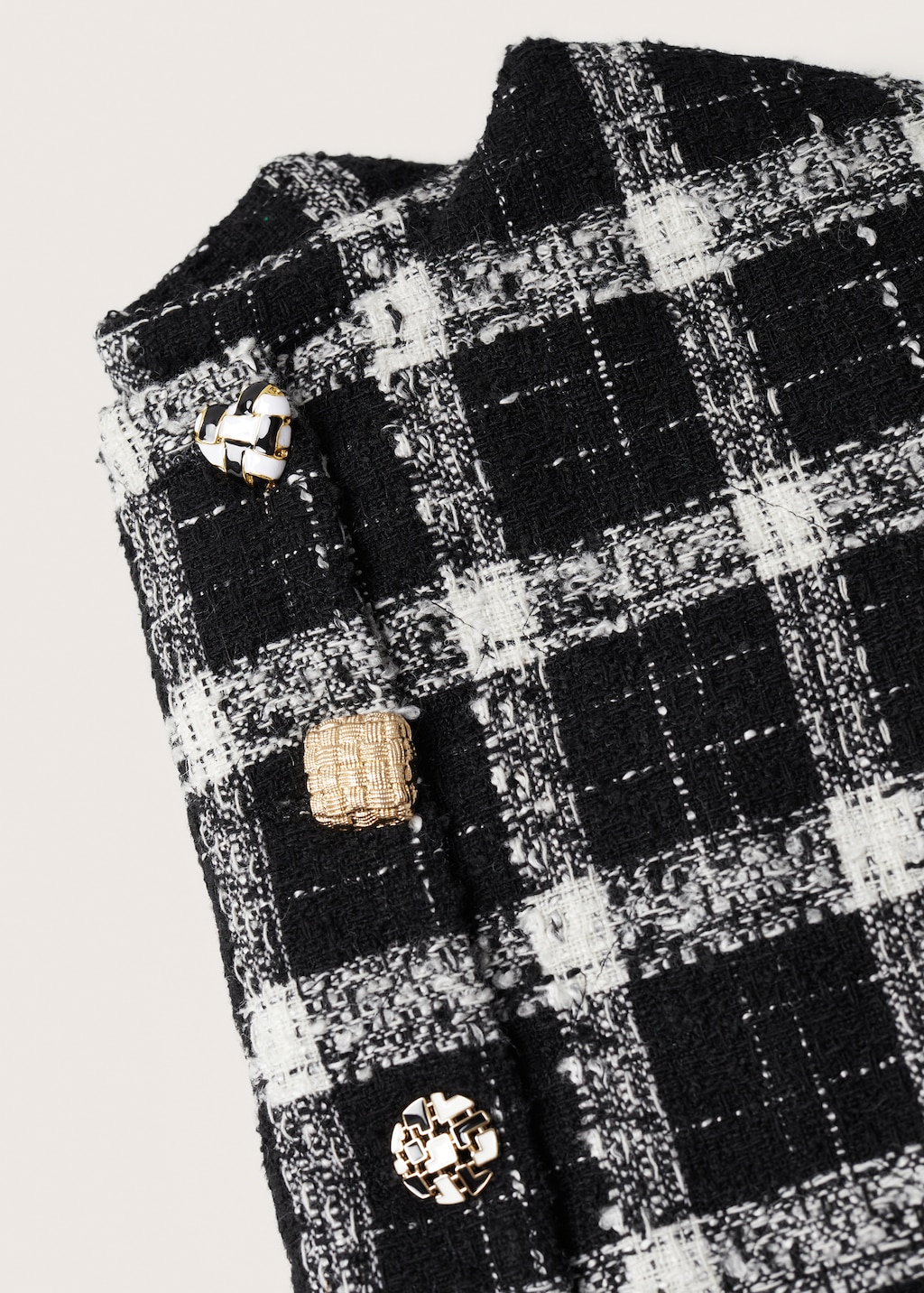 Check tweed jacket - Details of the article 8