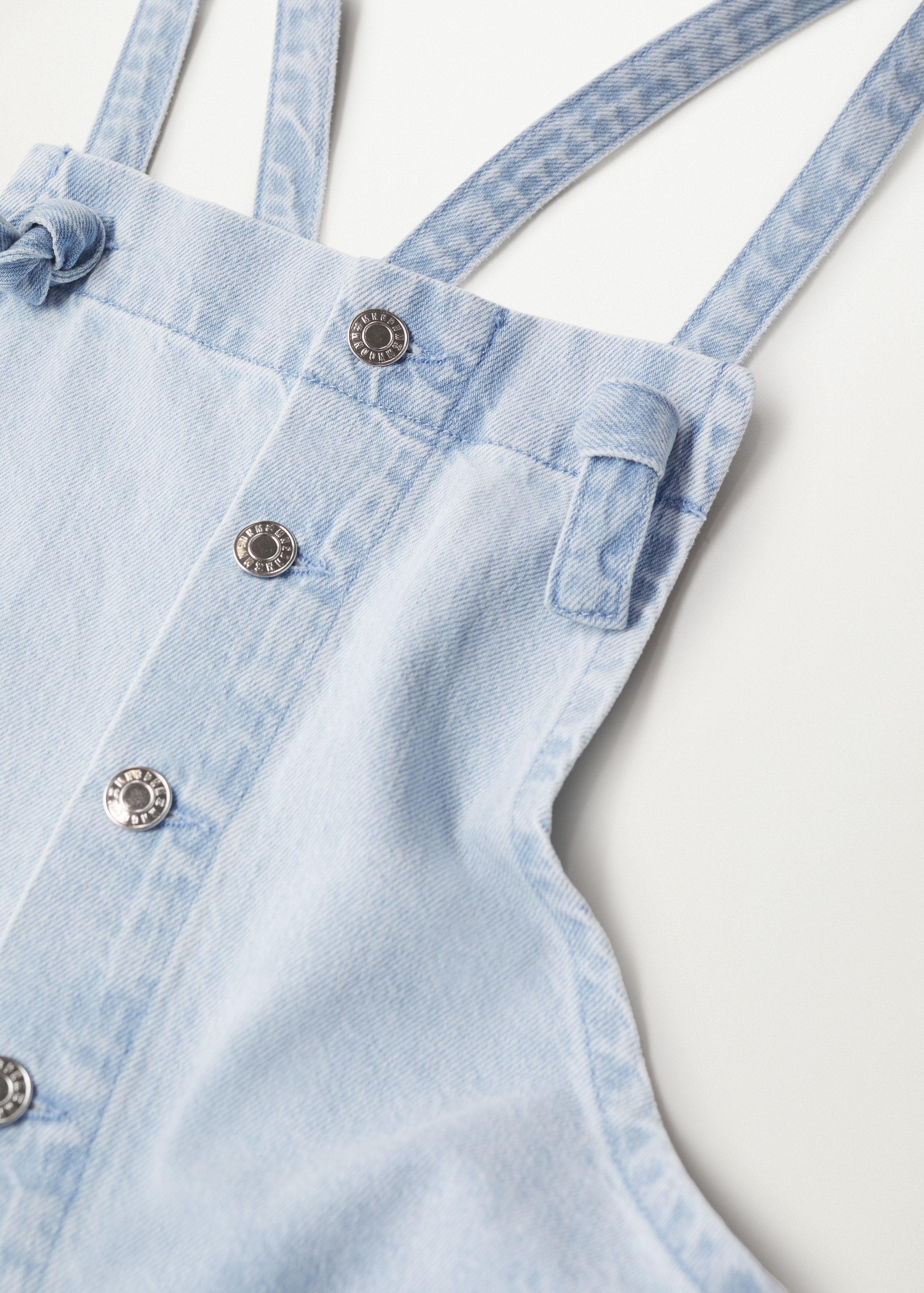 Lined denim dungarees - Details of the article 8