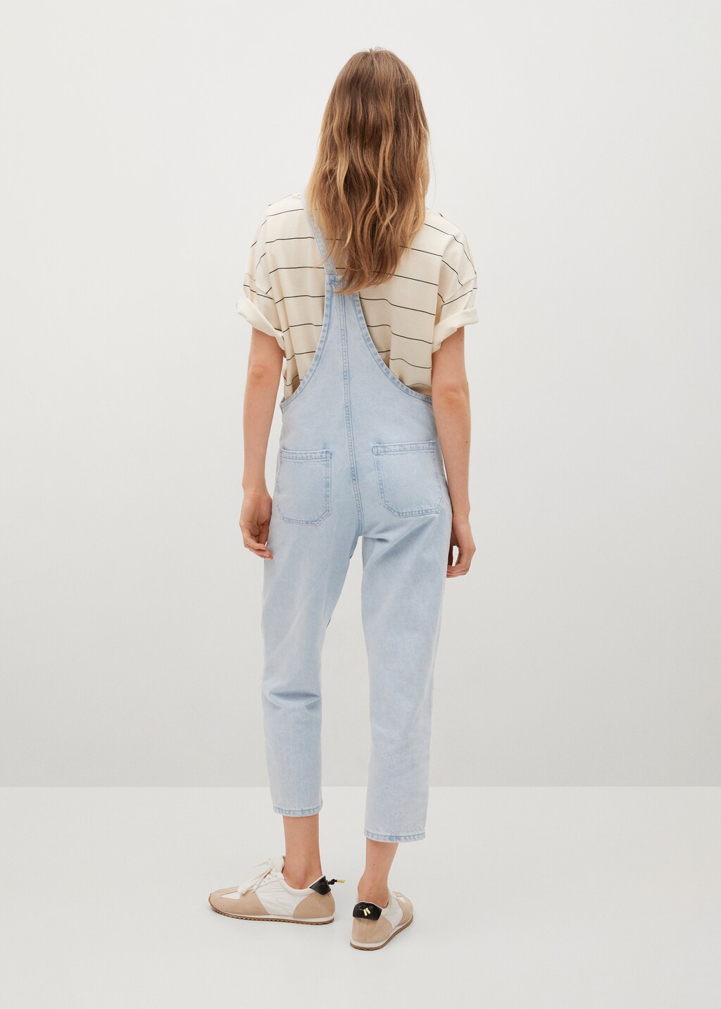 Lined denim dungarees - Reverse of the article