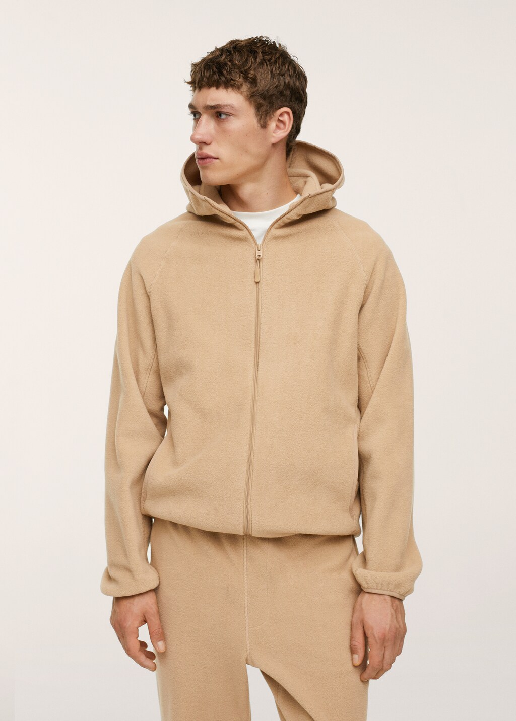 Zip-up fleece sweatshirt - Medium plane