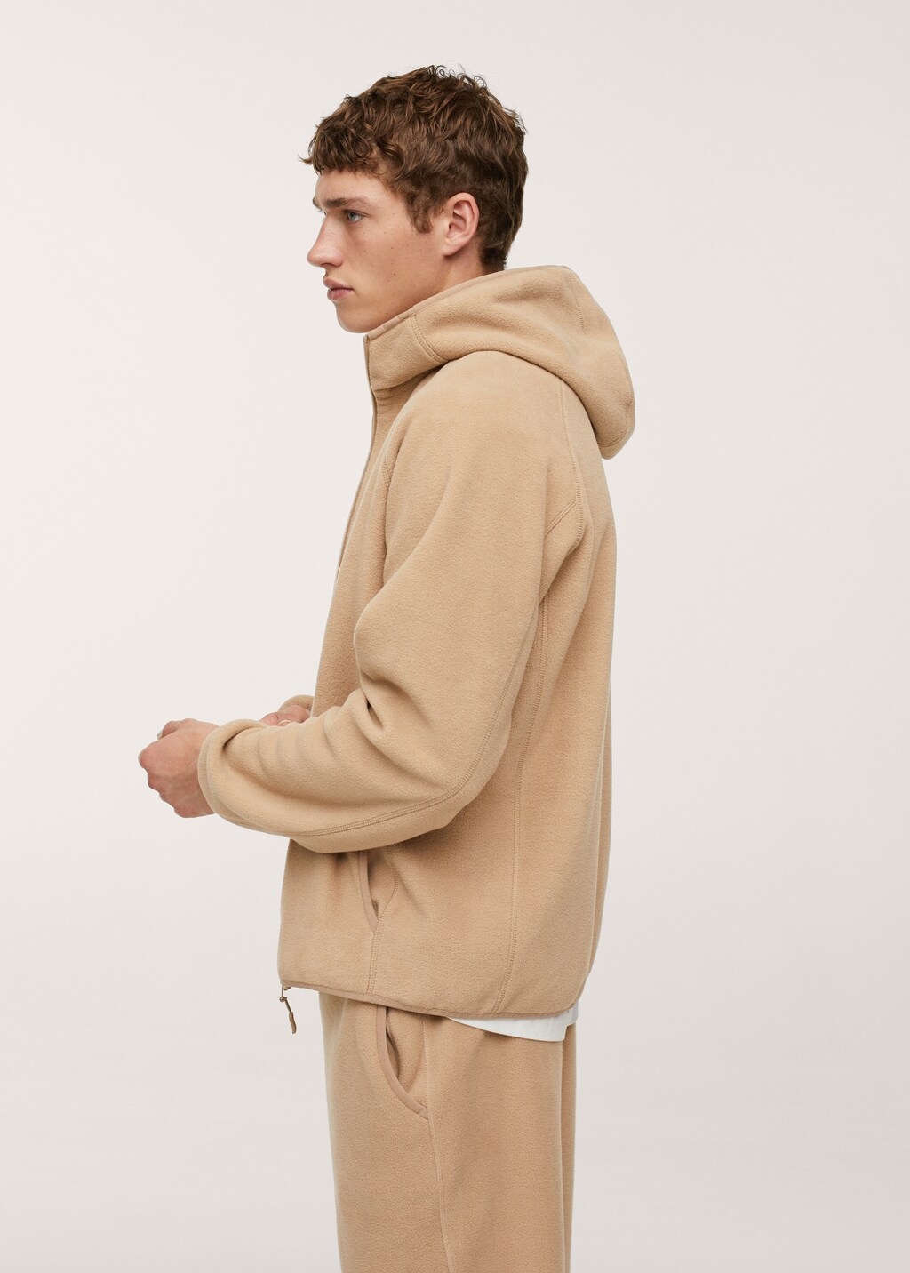 Zip-up fleece sweatshirt - Details of the article 1