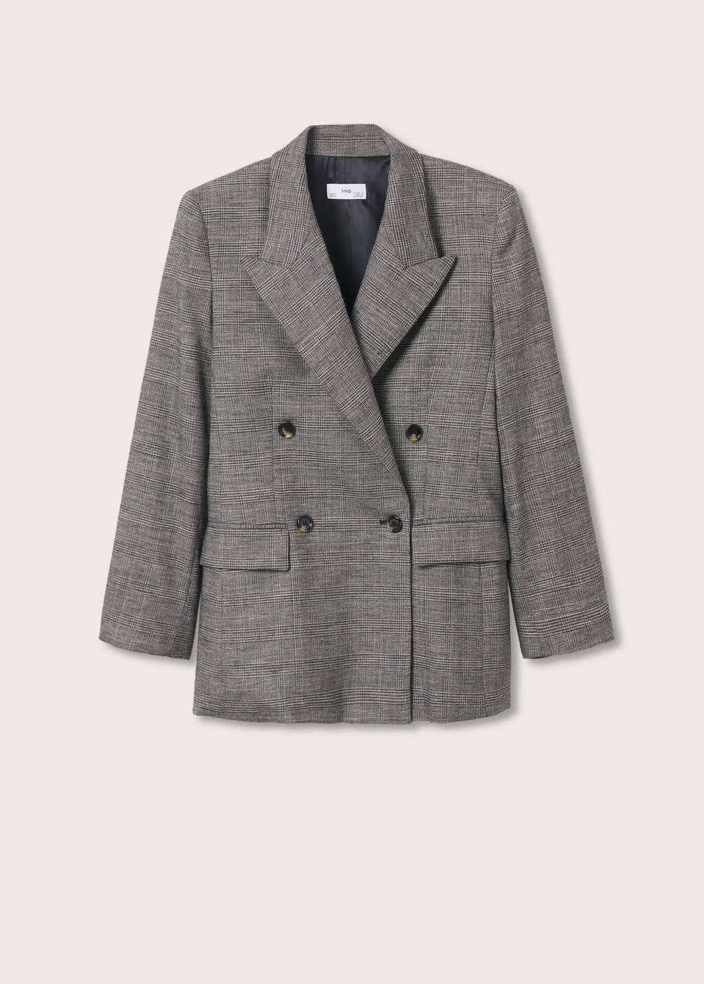 Check wool suit blazer - Article without model