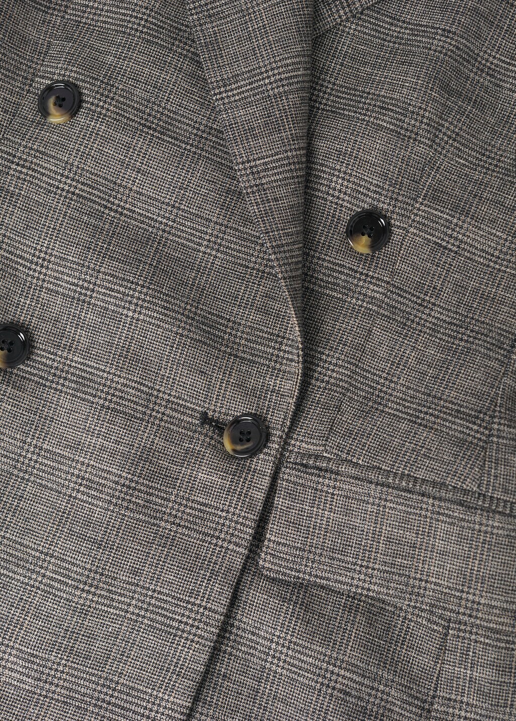 Check wool suit blazer - Details of the article 8