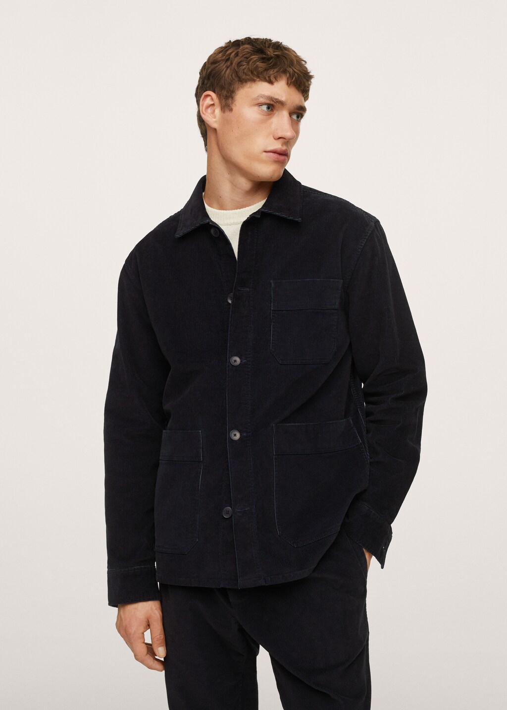 Worker corduroy overshirt - Details of the article 1