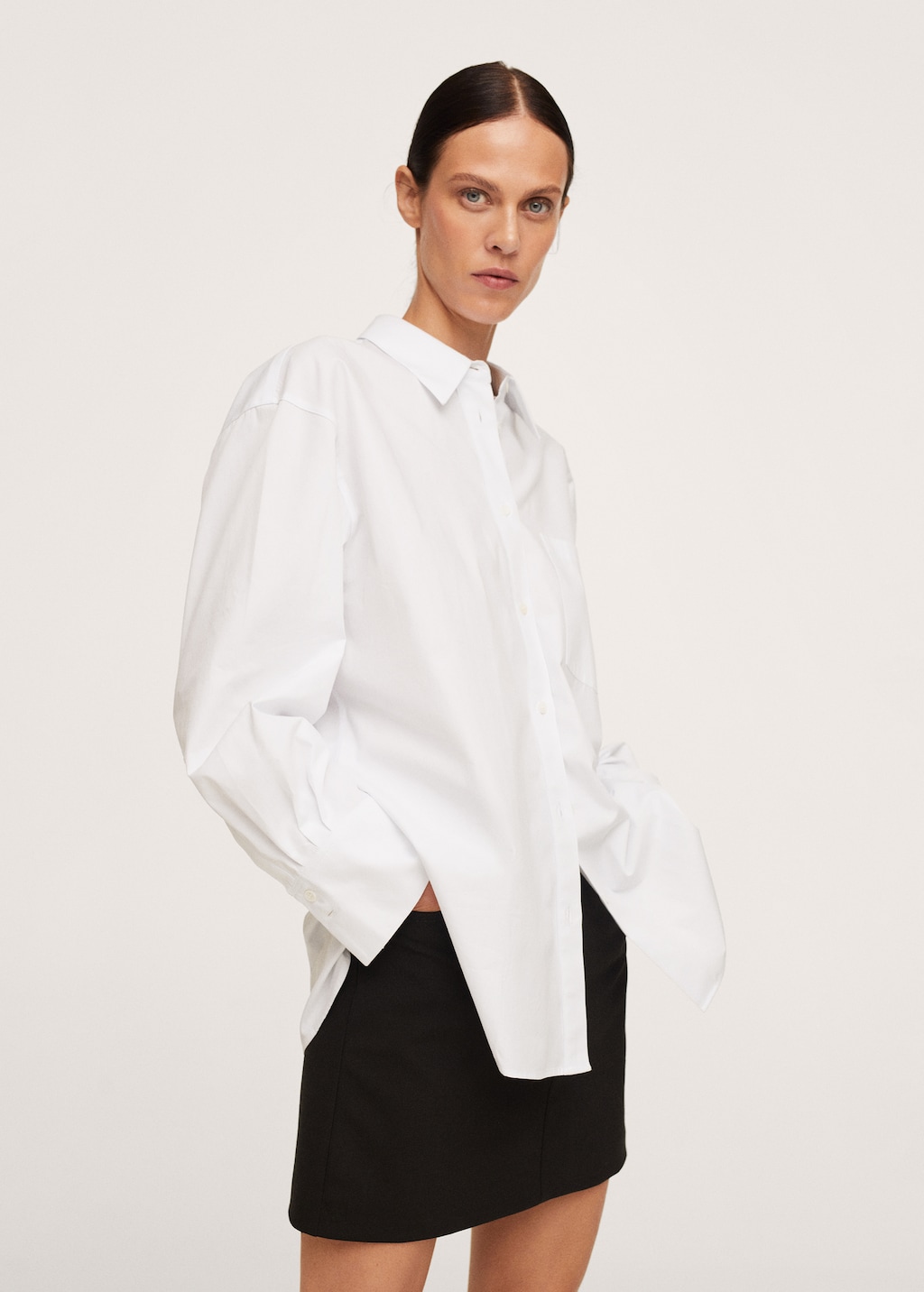 Oversize cotton shirt - Medium plane