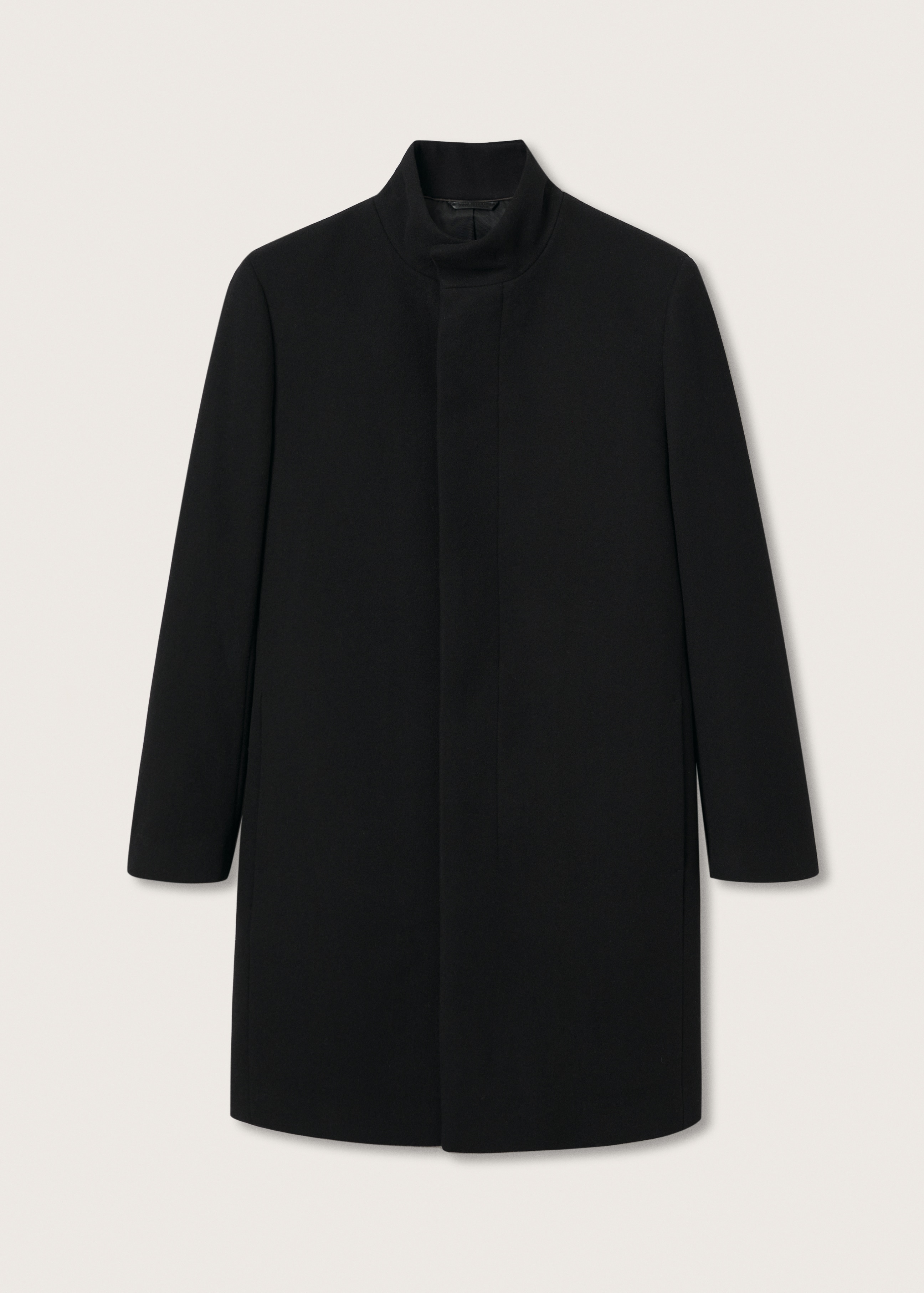 Wool funnel neck coat - Article without model