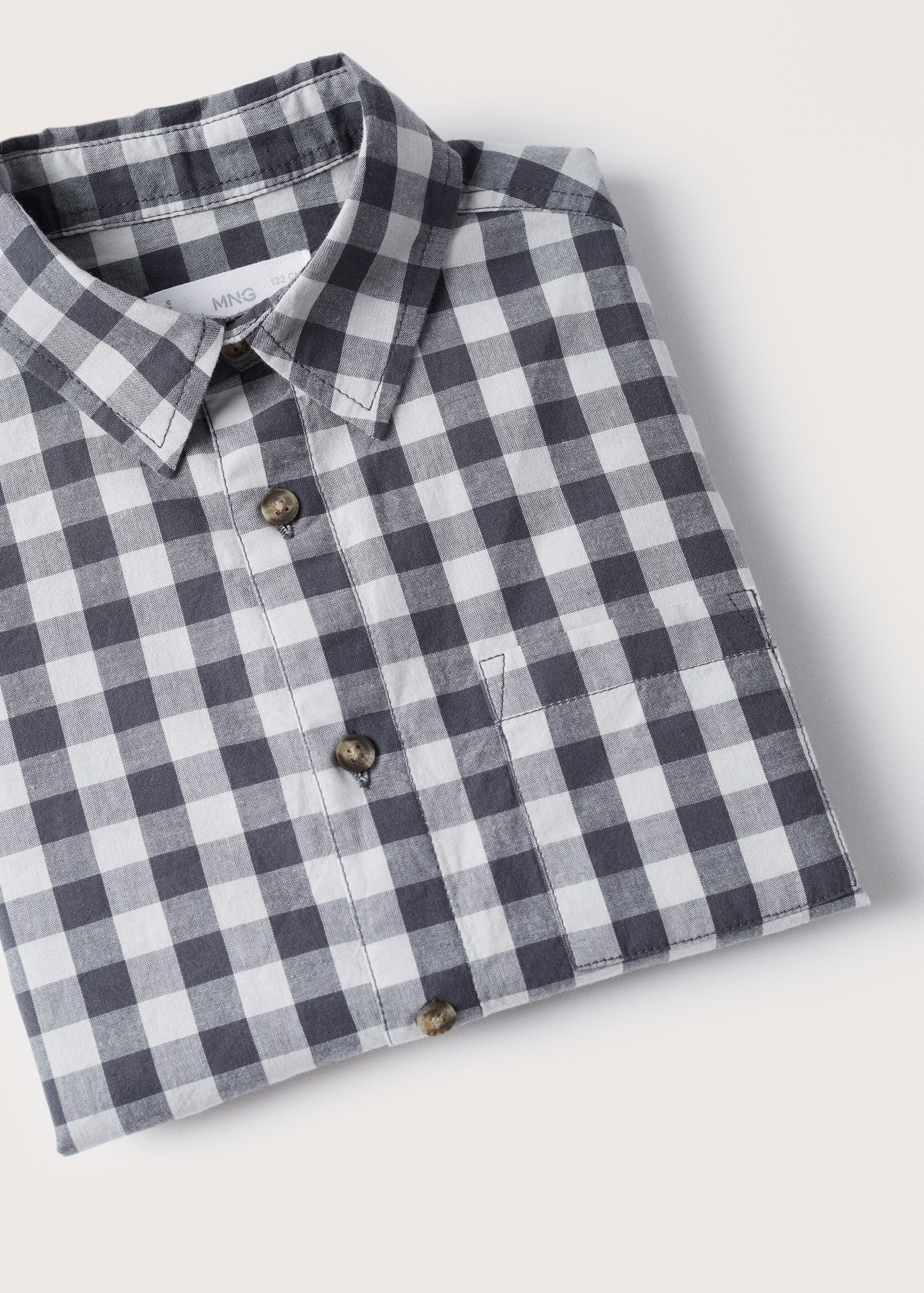 Gingham check cotton shirt - Details of the article 8