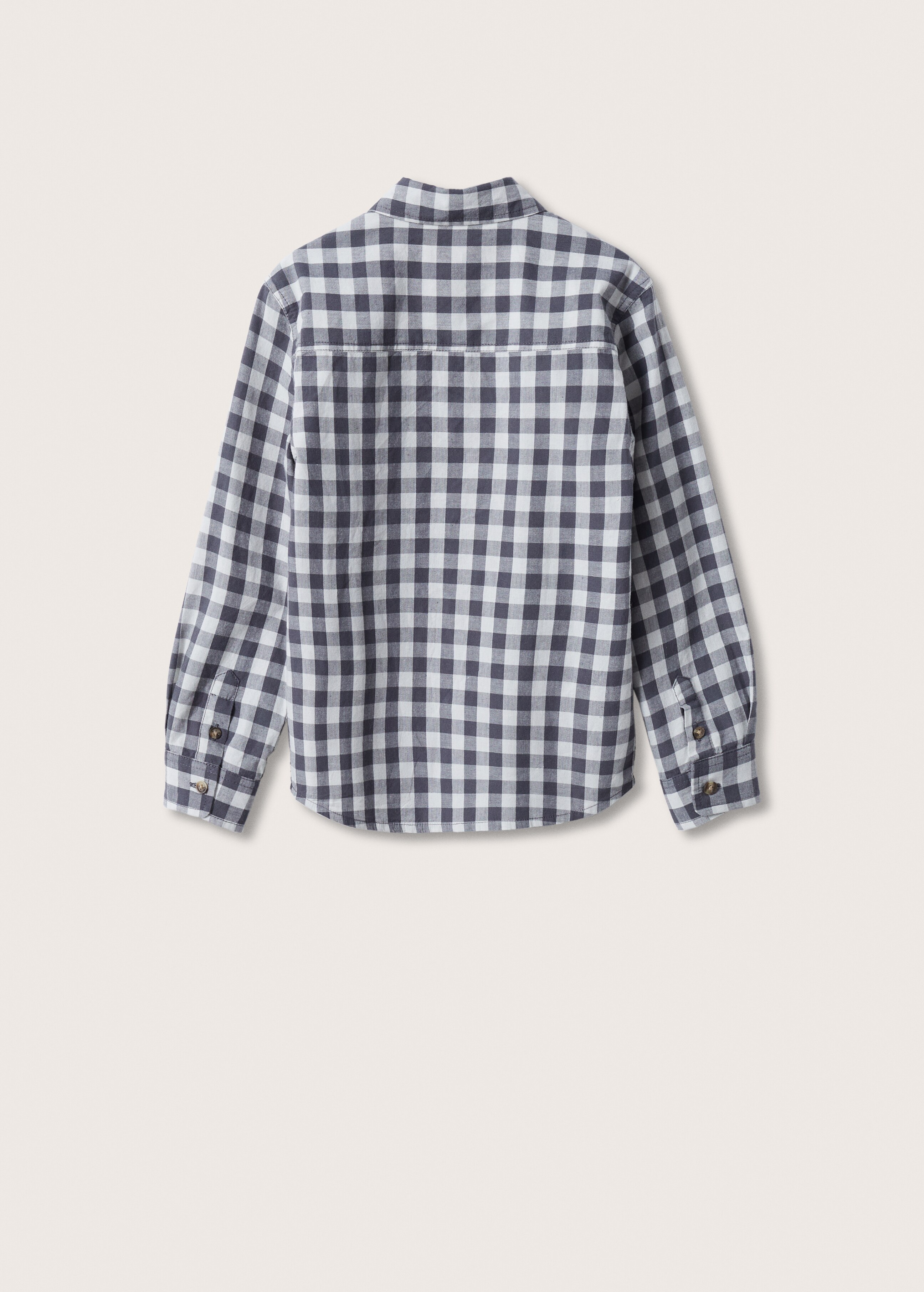 Gingham check cotton shirt - Reverse of the article