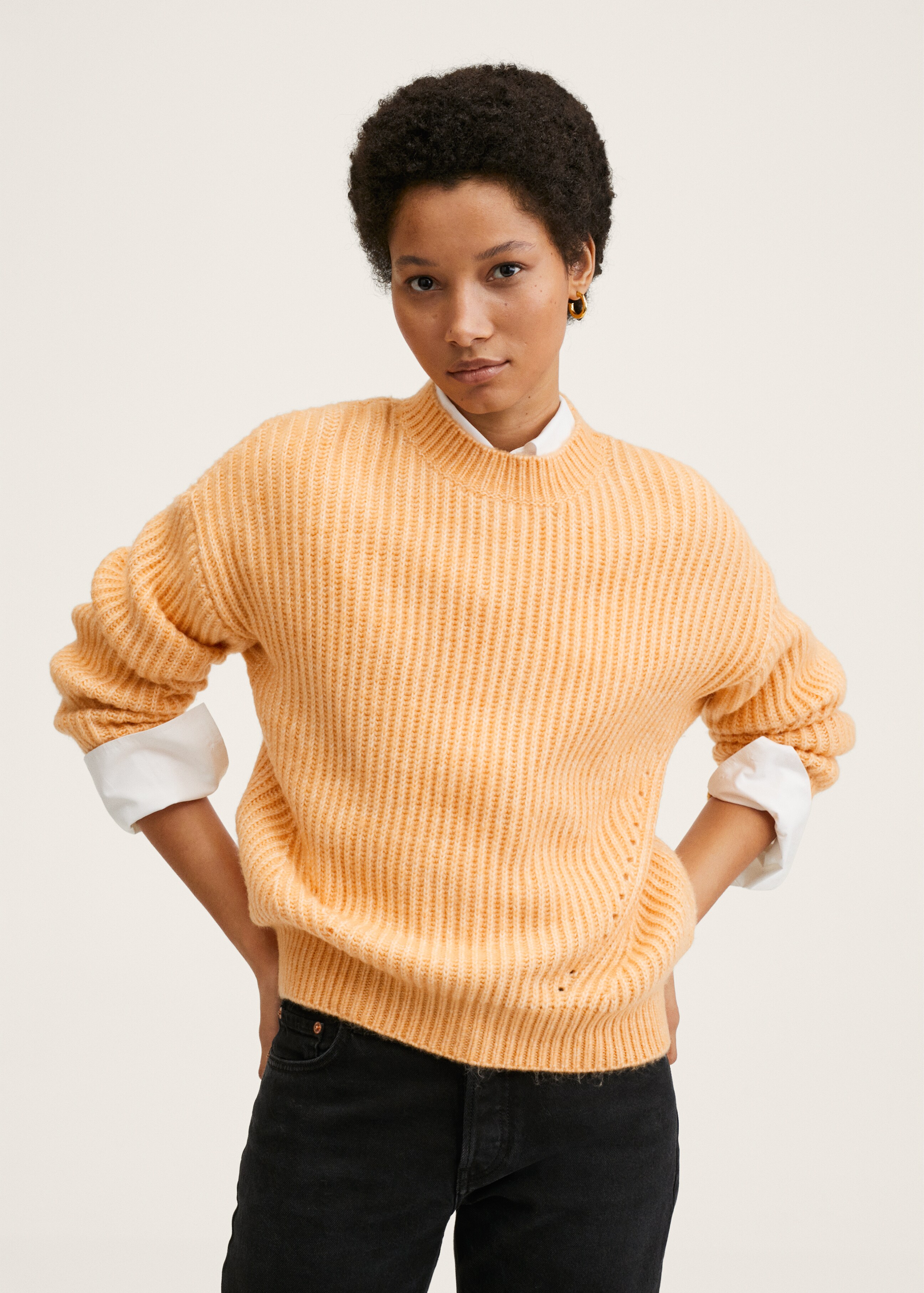Chunky-knit sweater - Medium plane