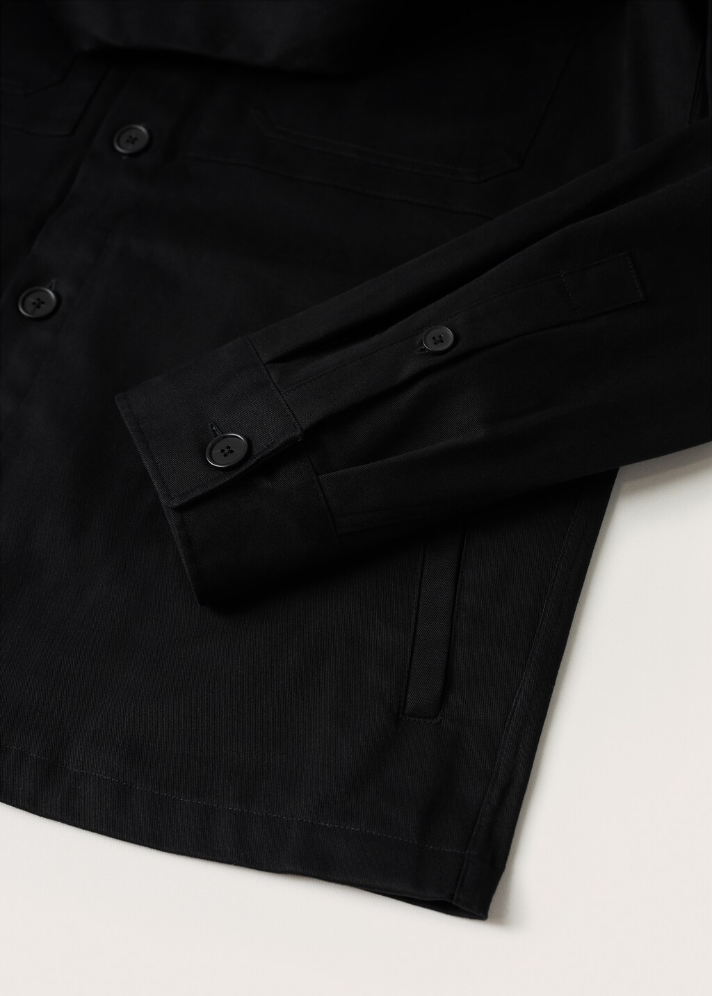 Chest-pocket cotton overshirt - Details of the article 7