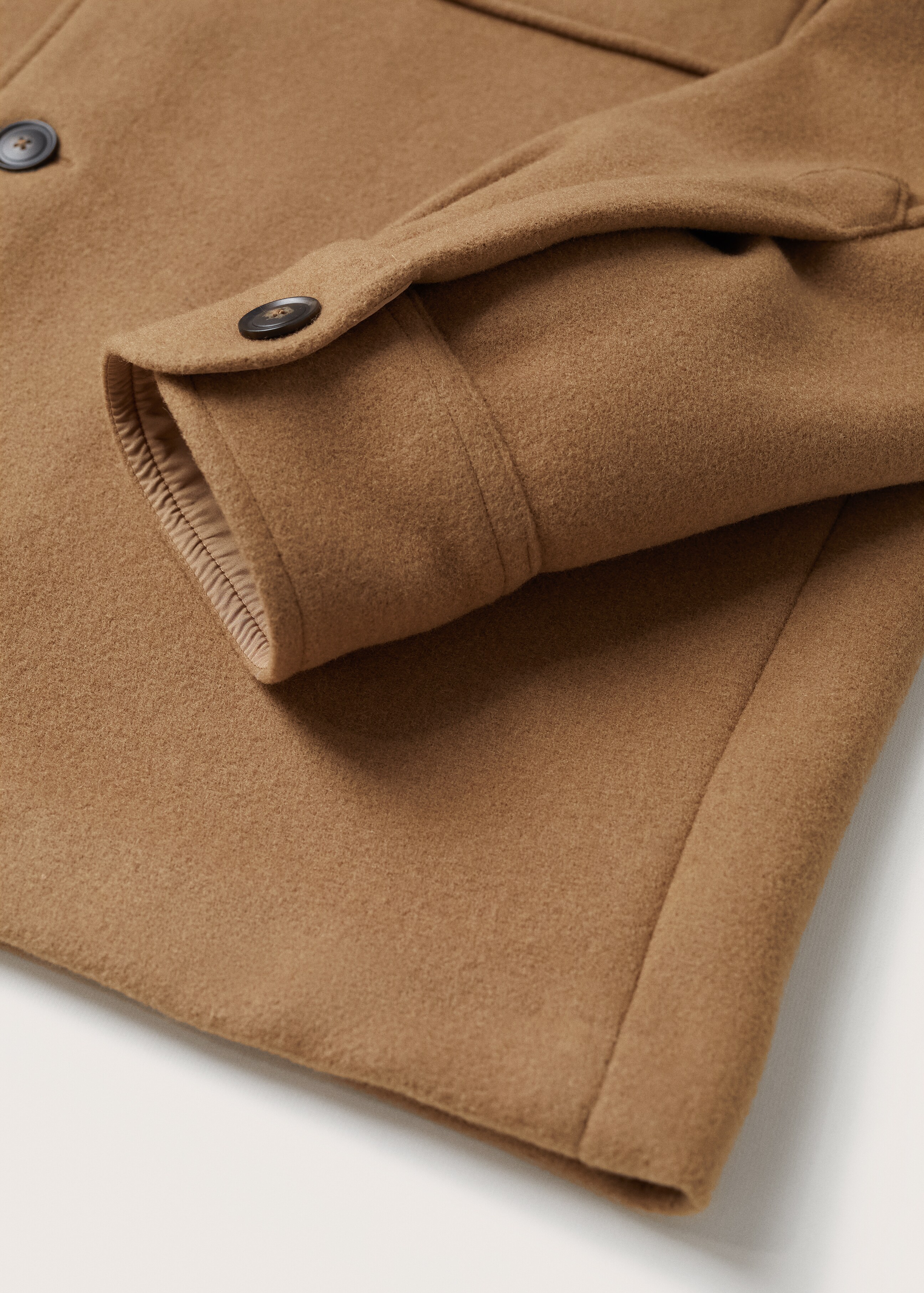 Wool overshirt with pockets - Details of the article 7