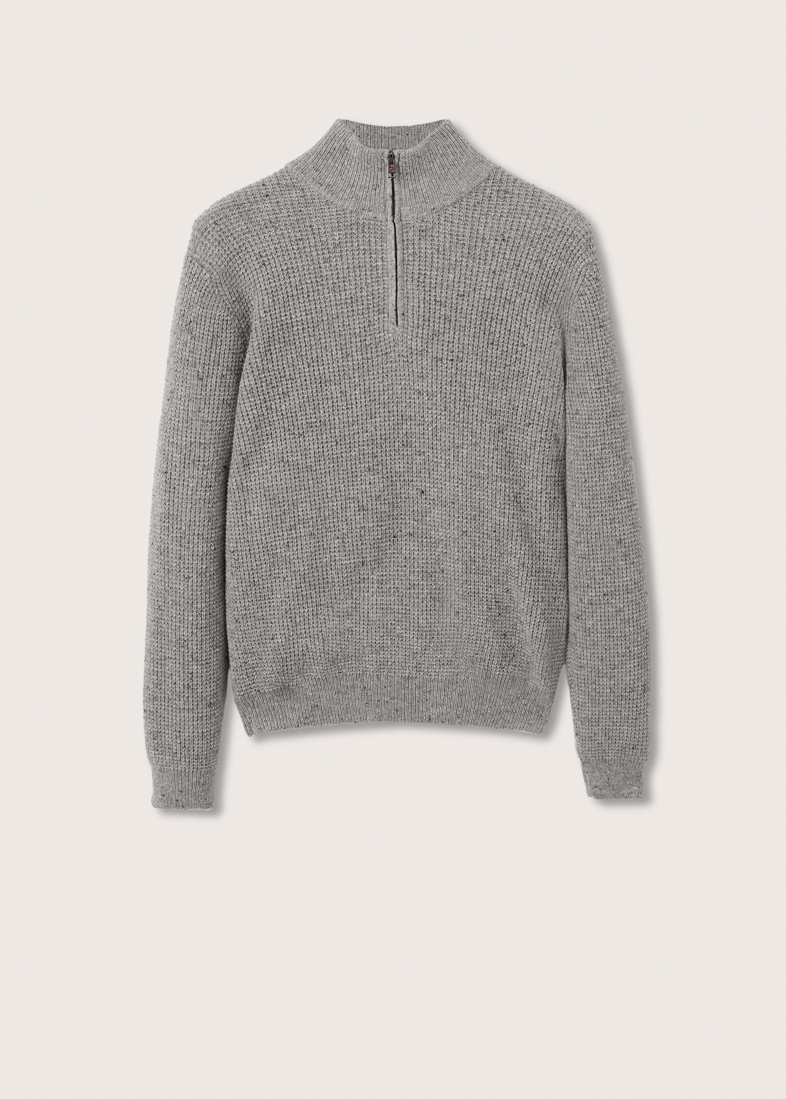 Wool zip neck jumper - Article without model