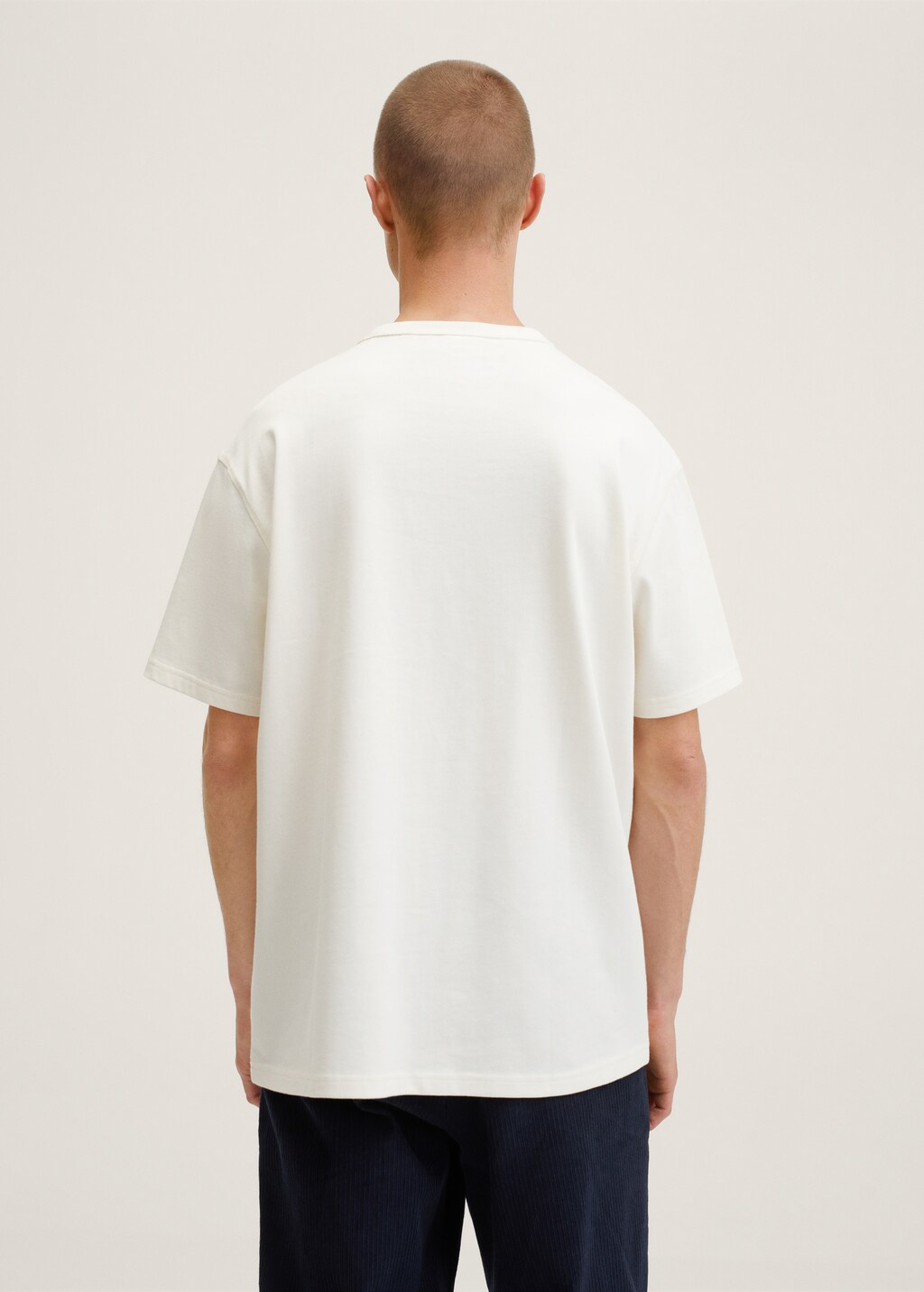 Relaxed fit cotton t-shirt - Reverse of the article