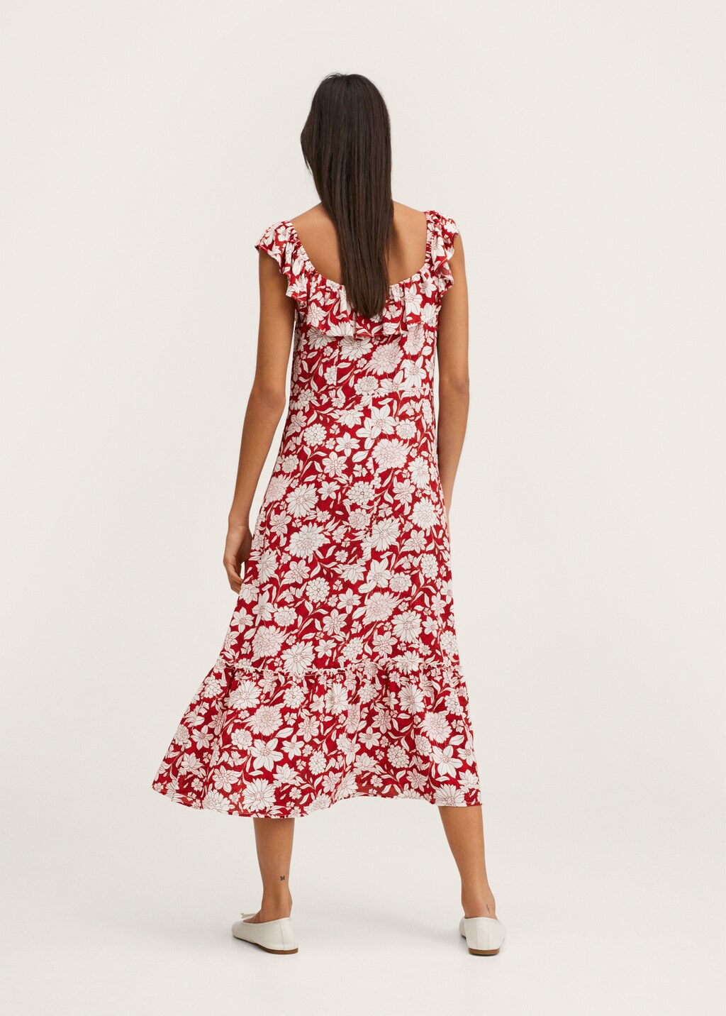 Floral print dress - Reverse of the article