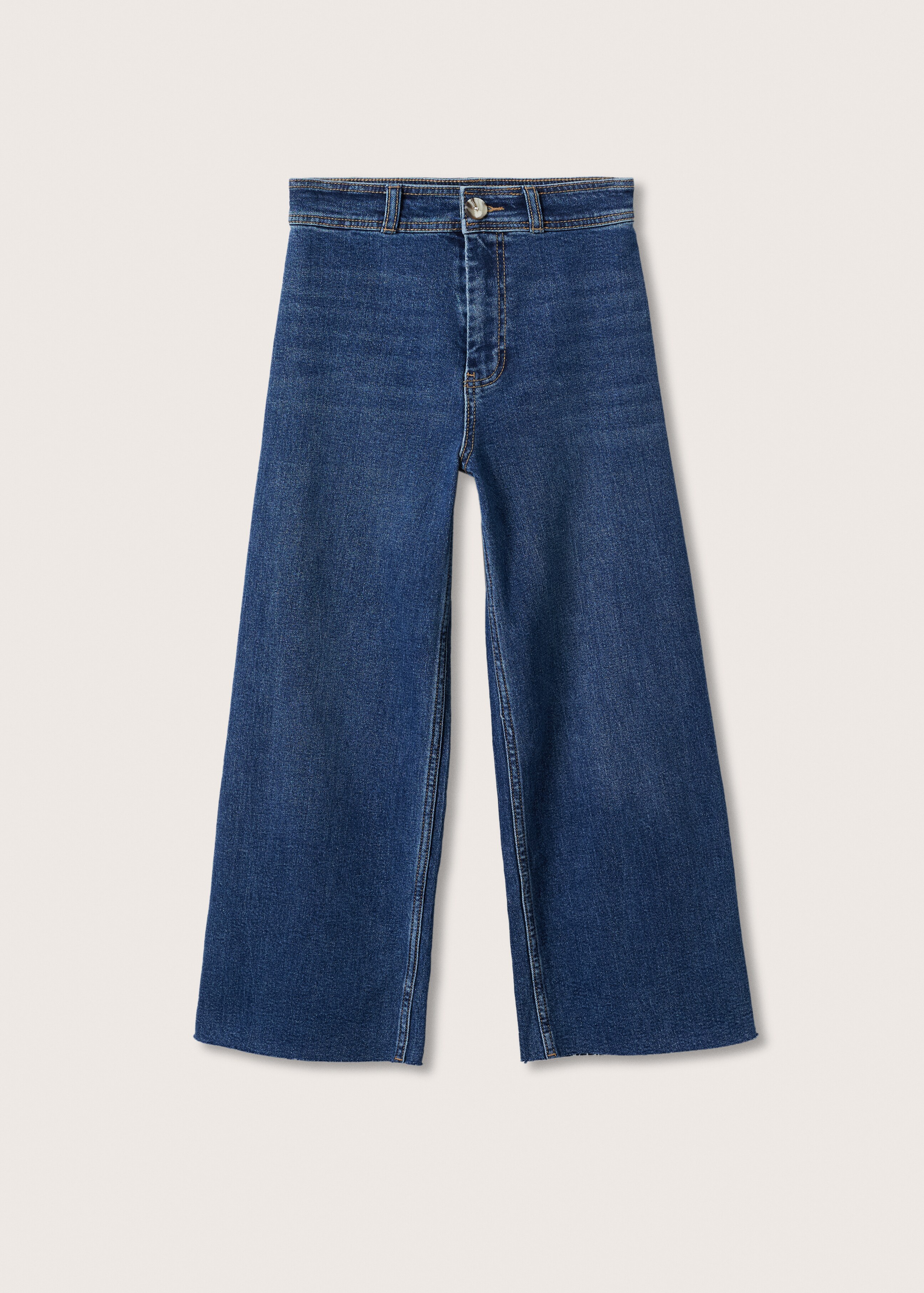 Culotte frayed jeans - Article without model