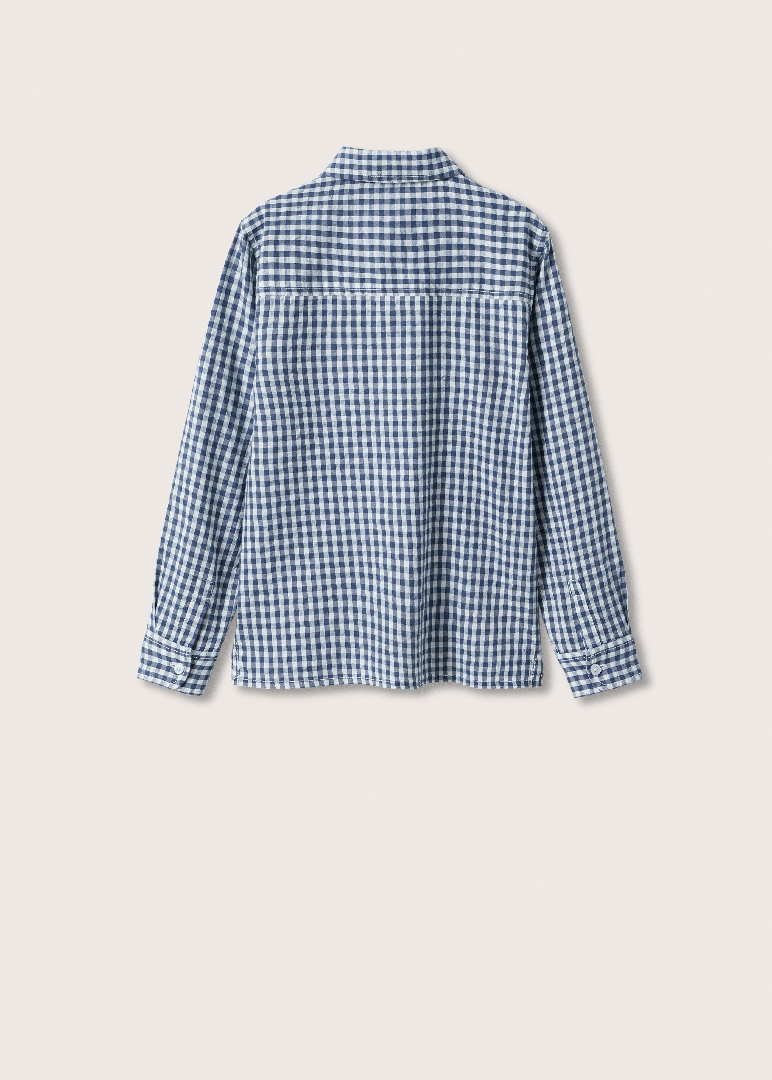 Gingham check shirt - Reverse of the article