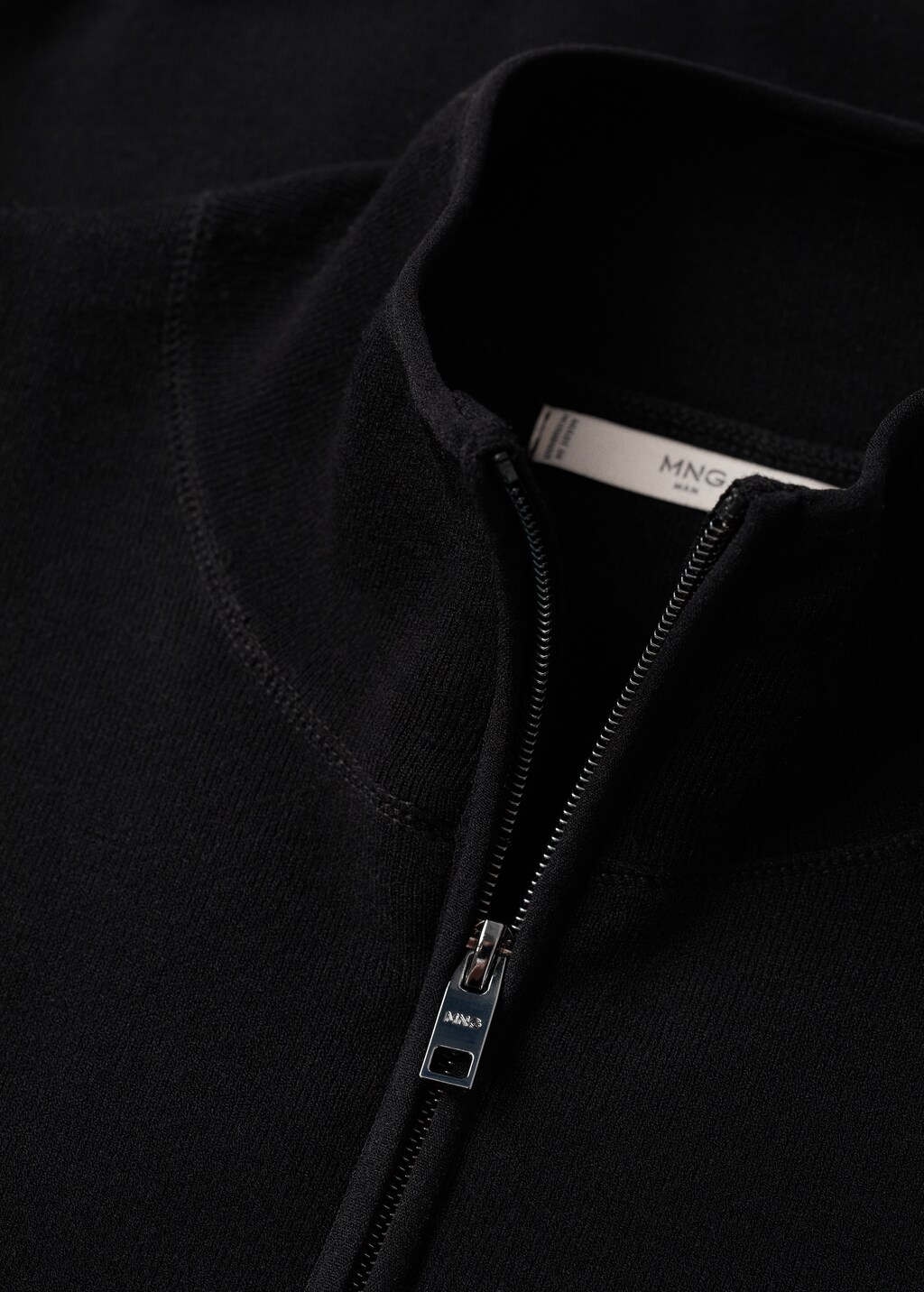 Zipped high collar cardigan - Details of the article 7