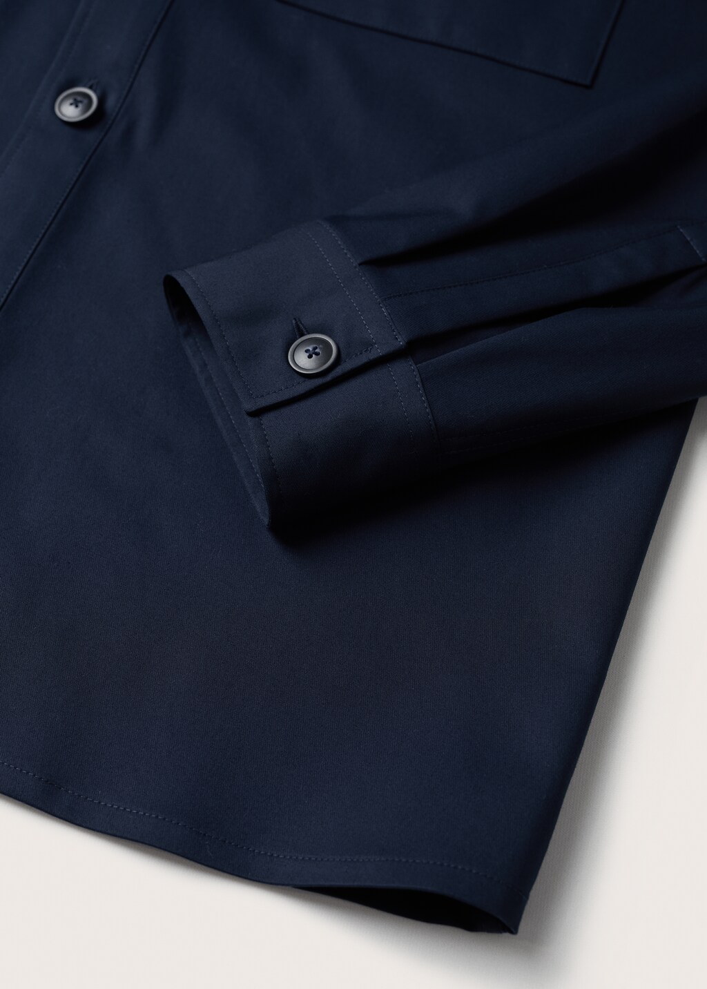 Chest-pocket cotton overshirt - Details of the article 7