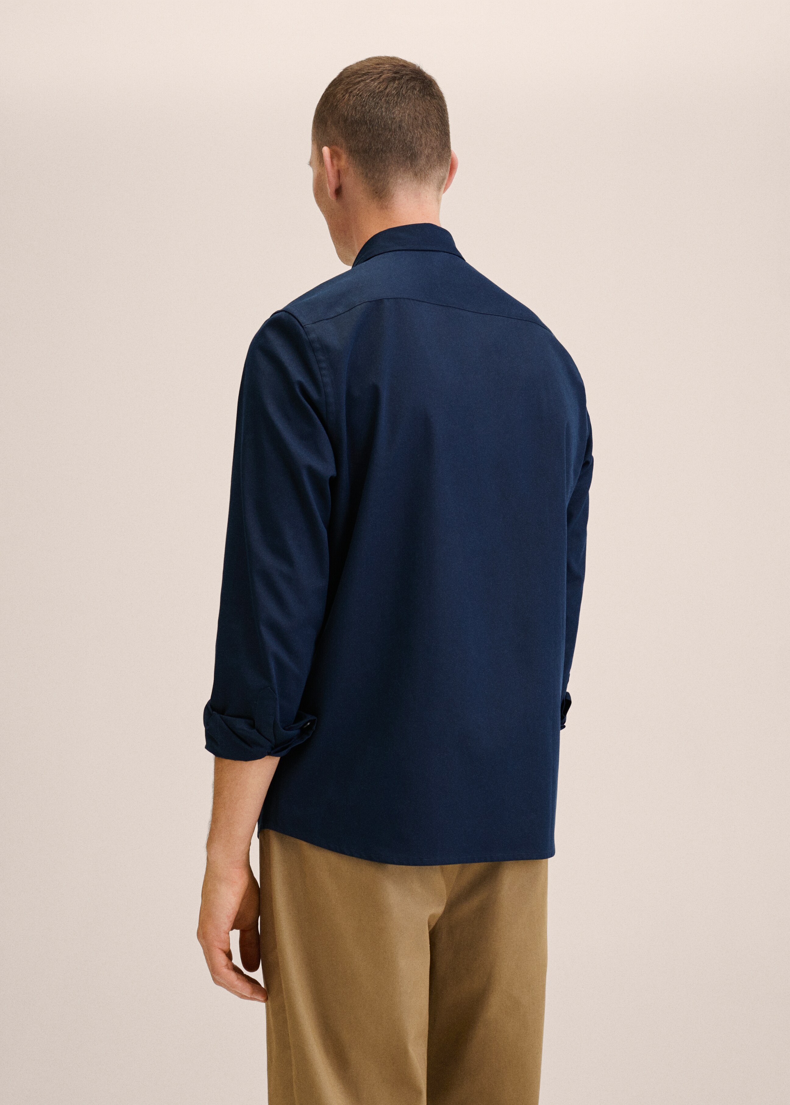 Camisa regular fit cotó lyocell - Revers de l'article